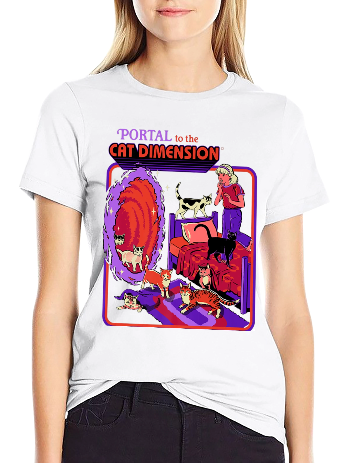 Cat Dimension Portal T-Shirt