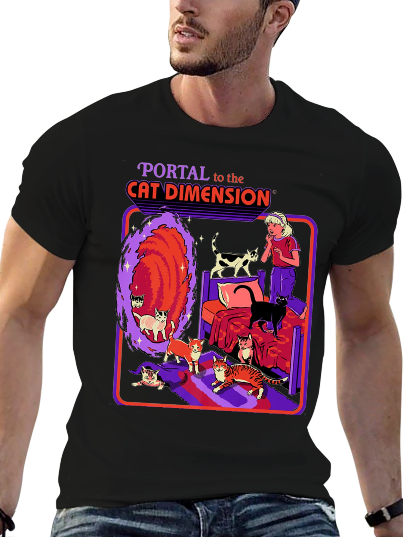 Cat Dimension Portal T-Shirt