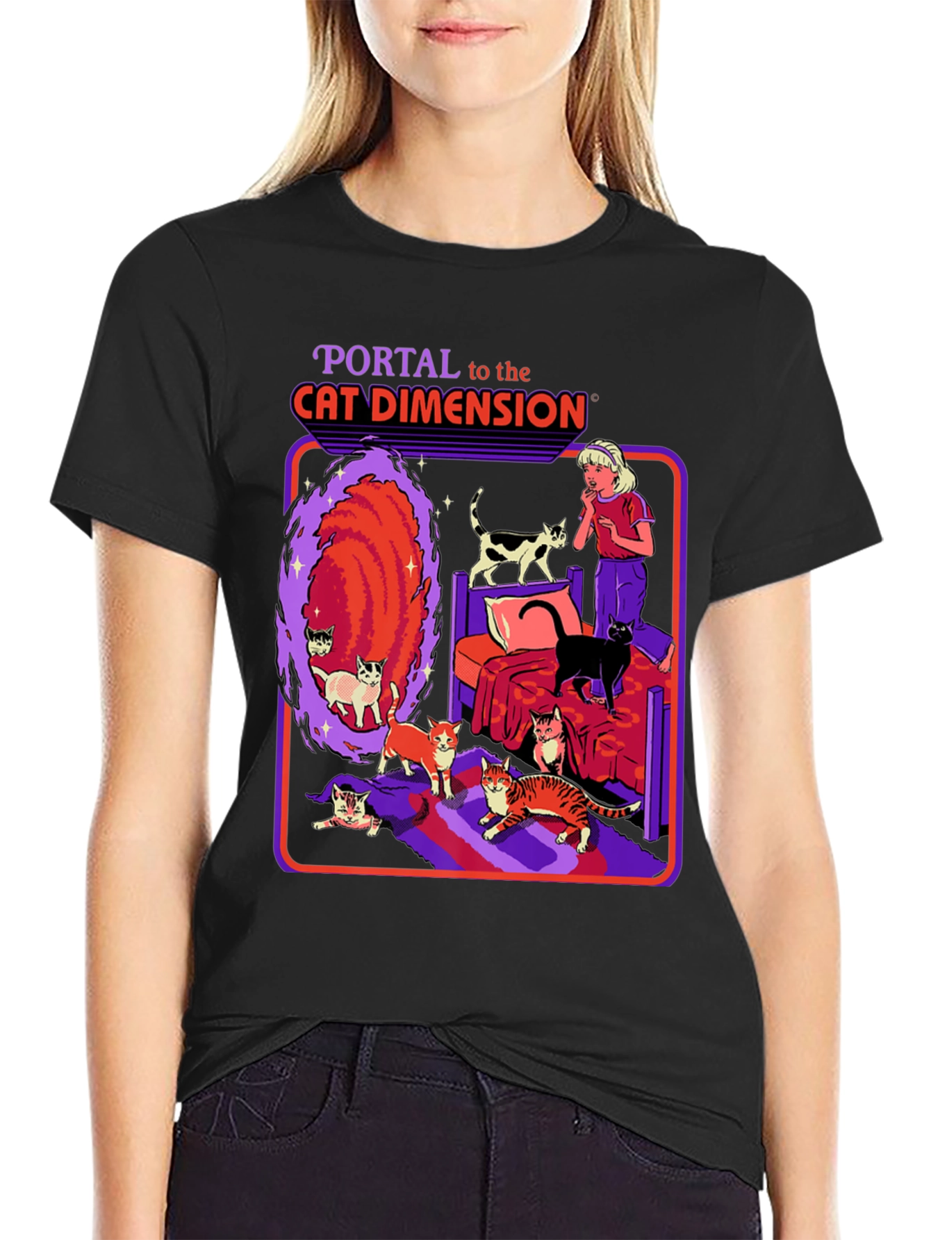Cat Dimension Portal T-Shirt