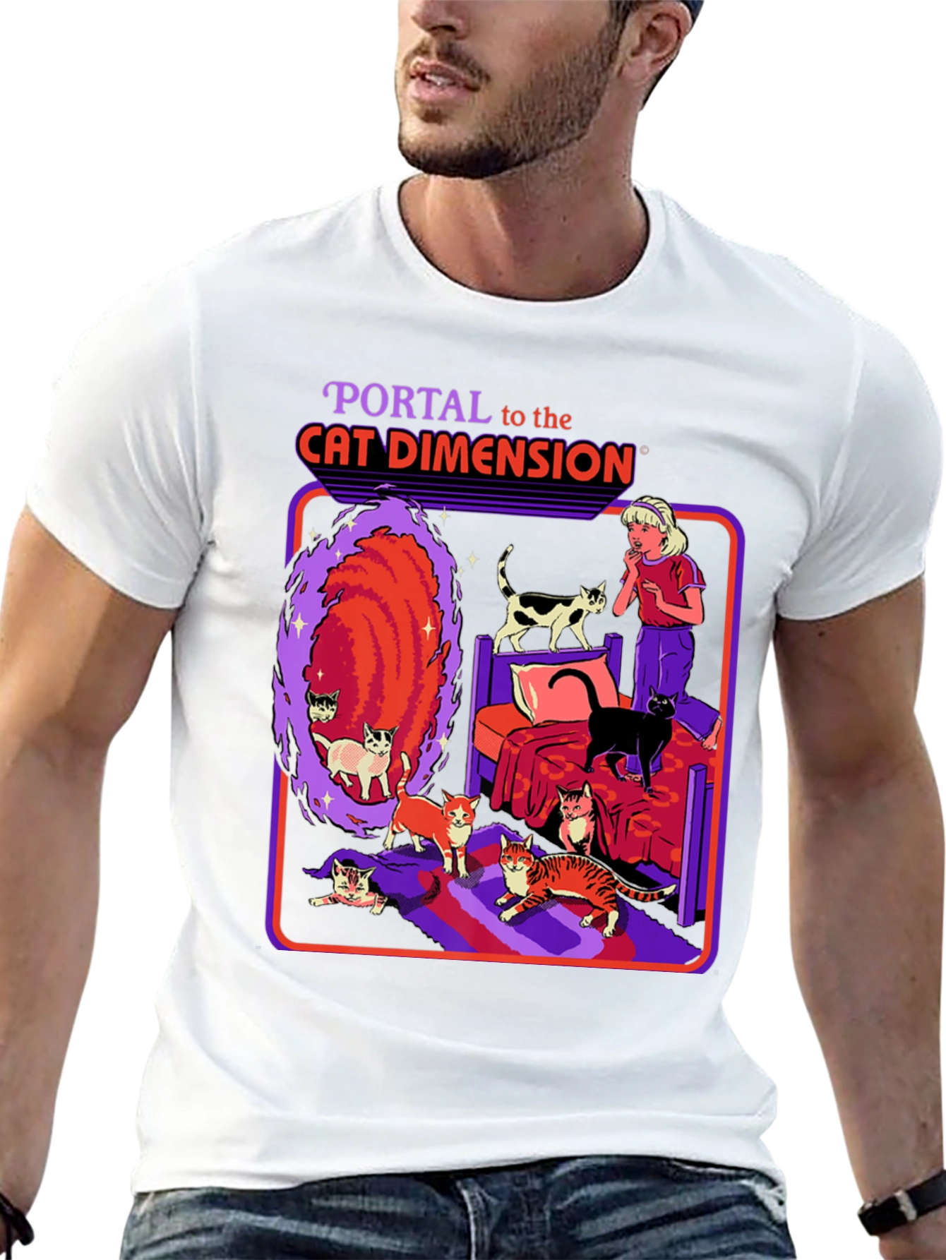 Cat Dimension Portal T-Shirt