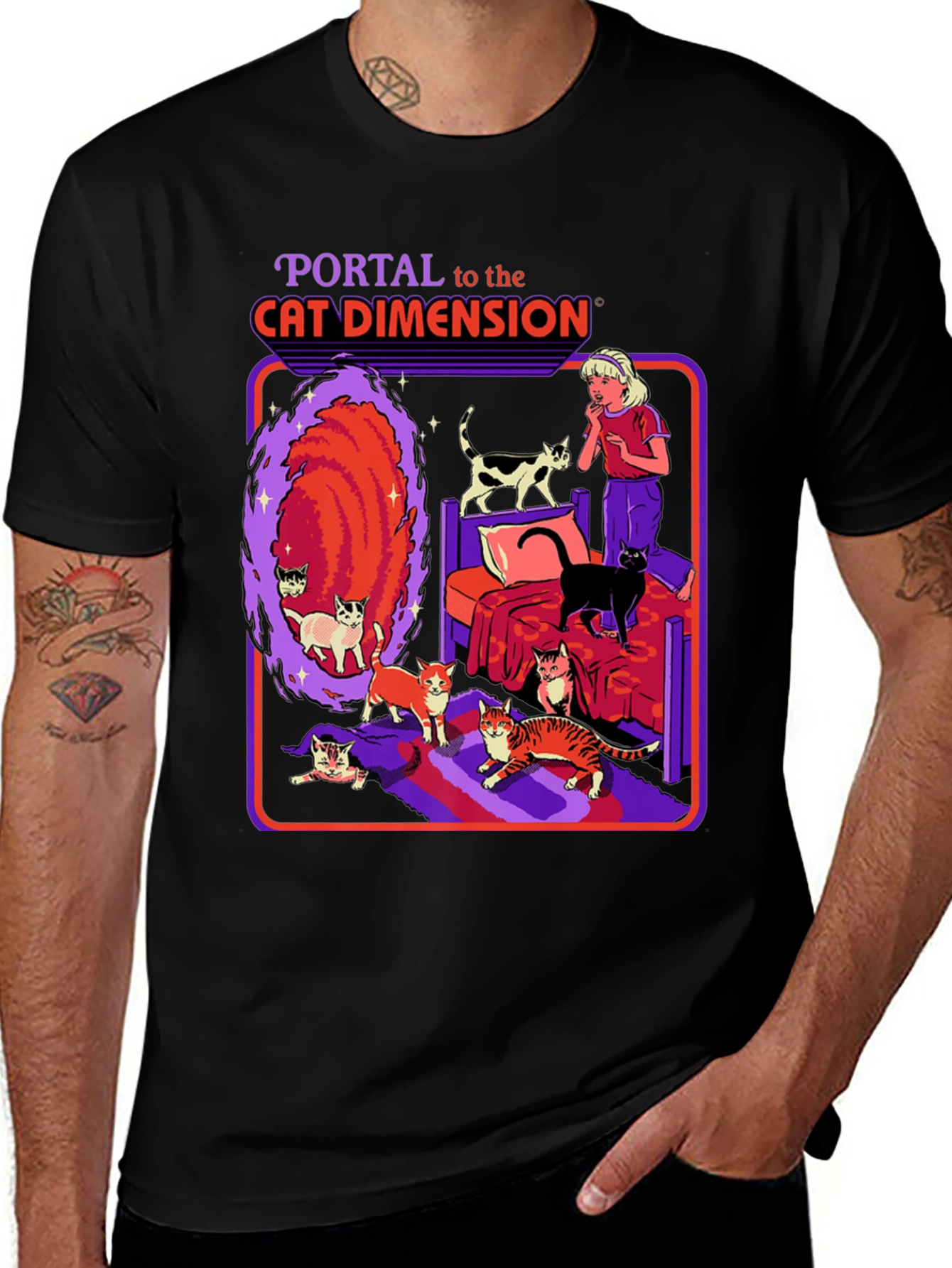 Cat Dimension Portal T-Shirt