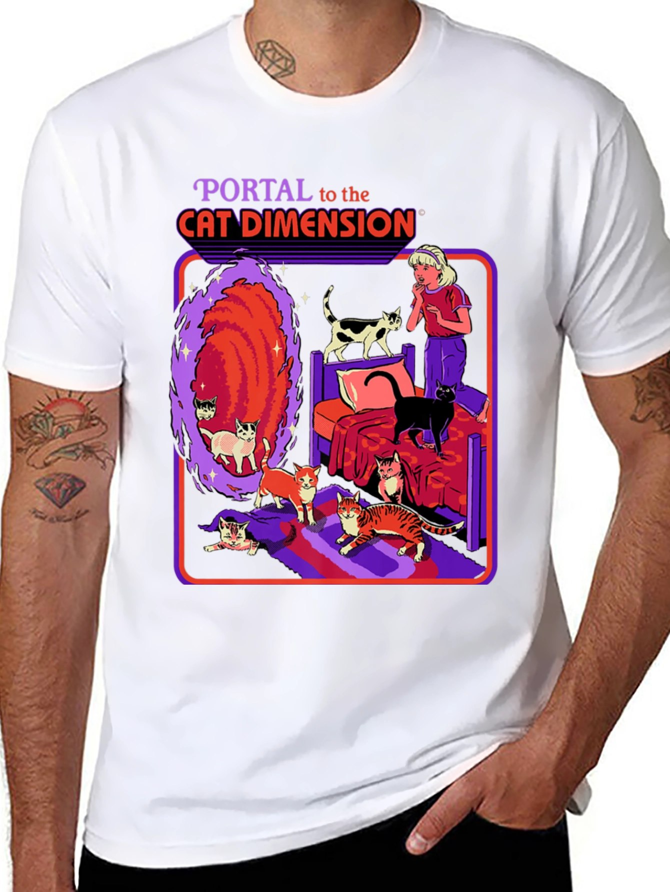 Cat Dimension Portal T-Shirt