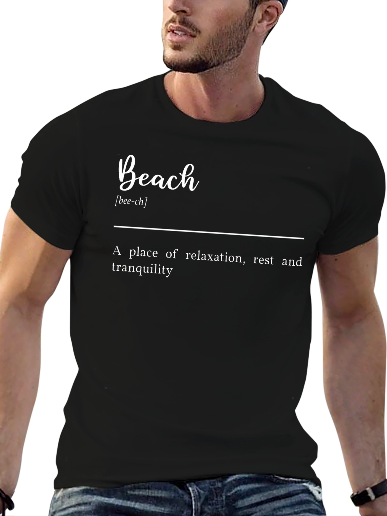 Beach Definition T-Shirt: Relaxation Rest Tranquility