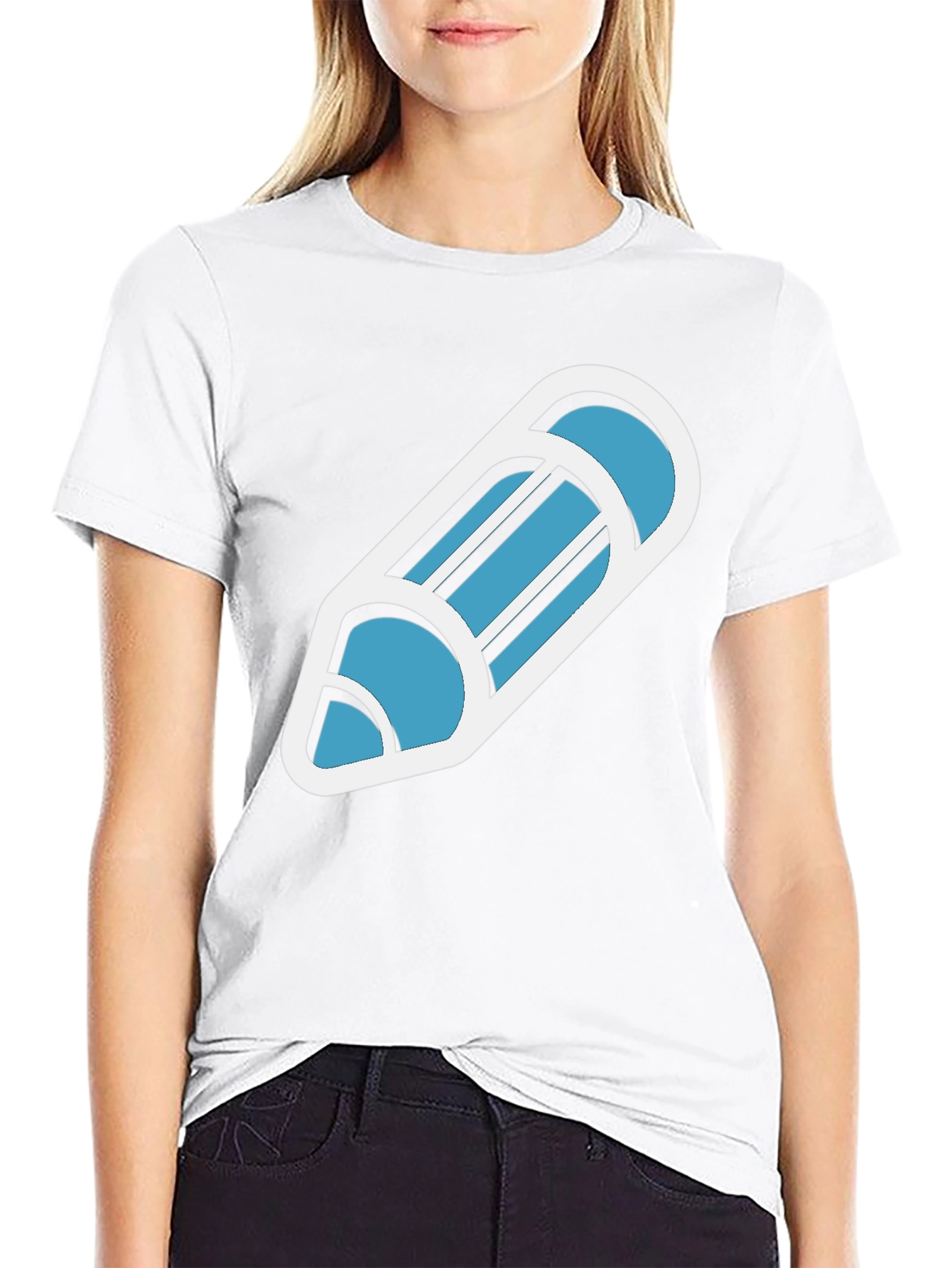 Cool Pencil Graphic Tee - Trendy Casual Top