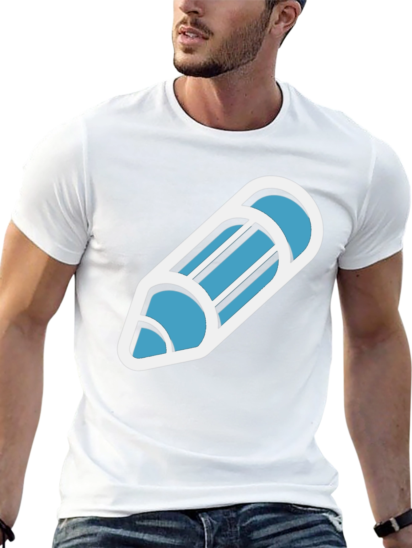 Cool Pencil Graphic Tee - Trendy Casual Top