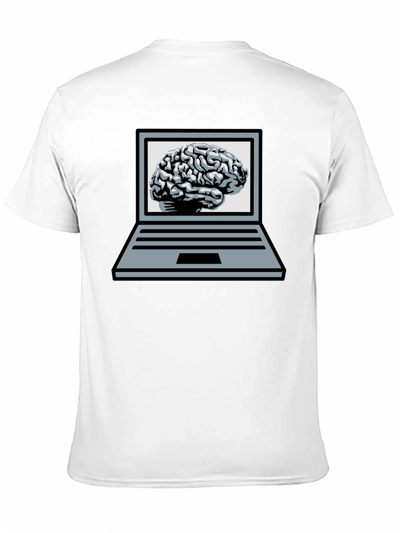 Brainy Laptop T-Shirt - Smart Casual Wear