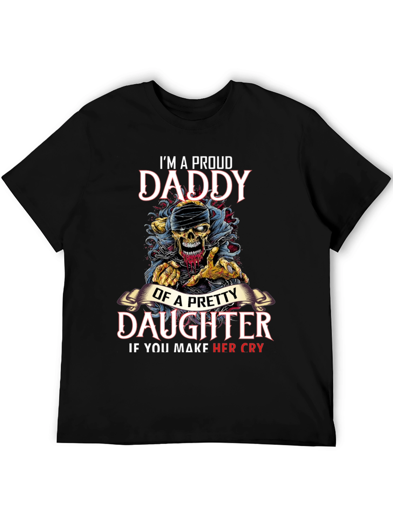 Proud Daddy Daughter Graphic T-Shirt