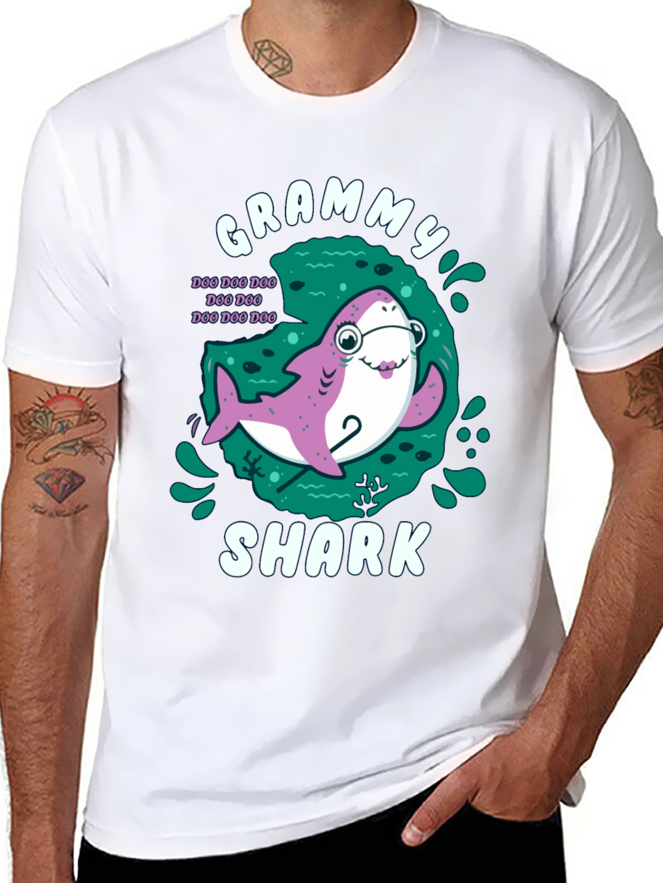 Grammy Shark T-Shirt - Doo Doo Doo Grandma Tee