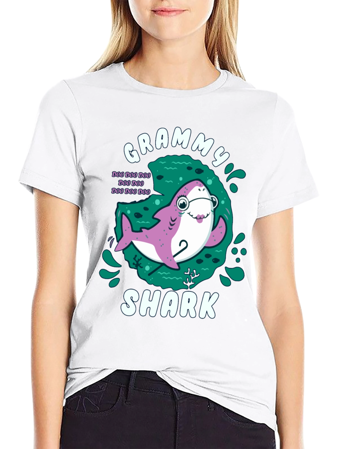 Grammy Shark T-Shirt - Doo Doo Doo Grandma Tee