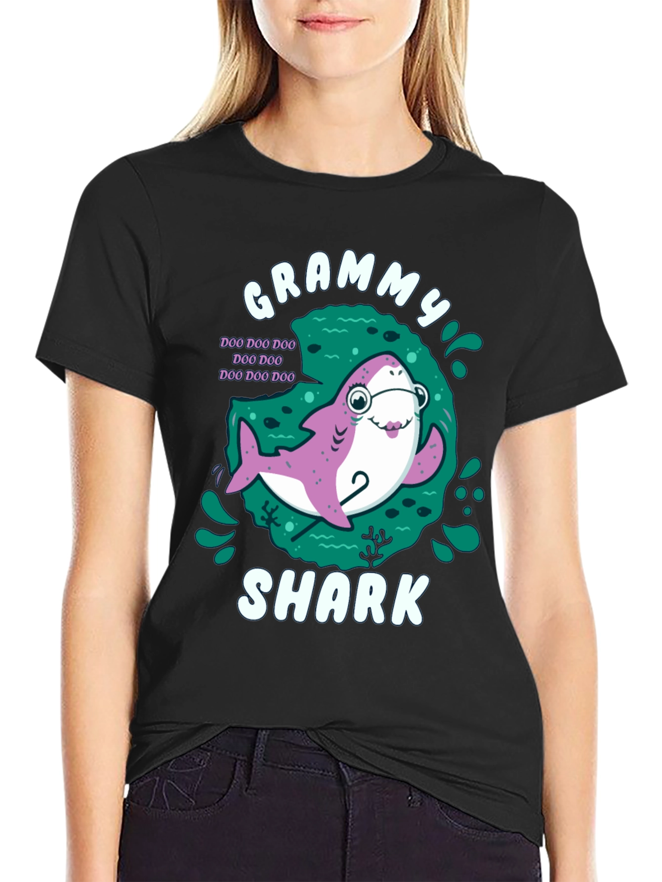 Grammy Shark T-Shirt - Doo Doo Doo Grandma Tee