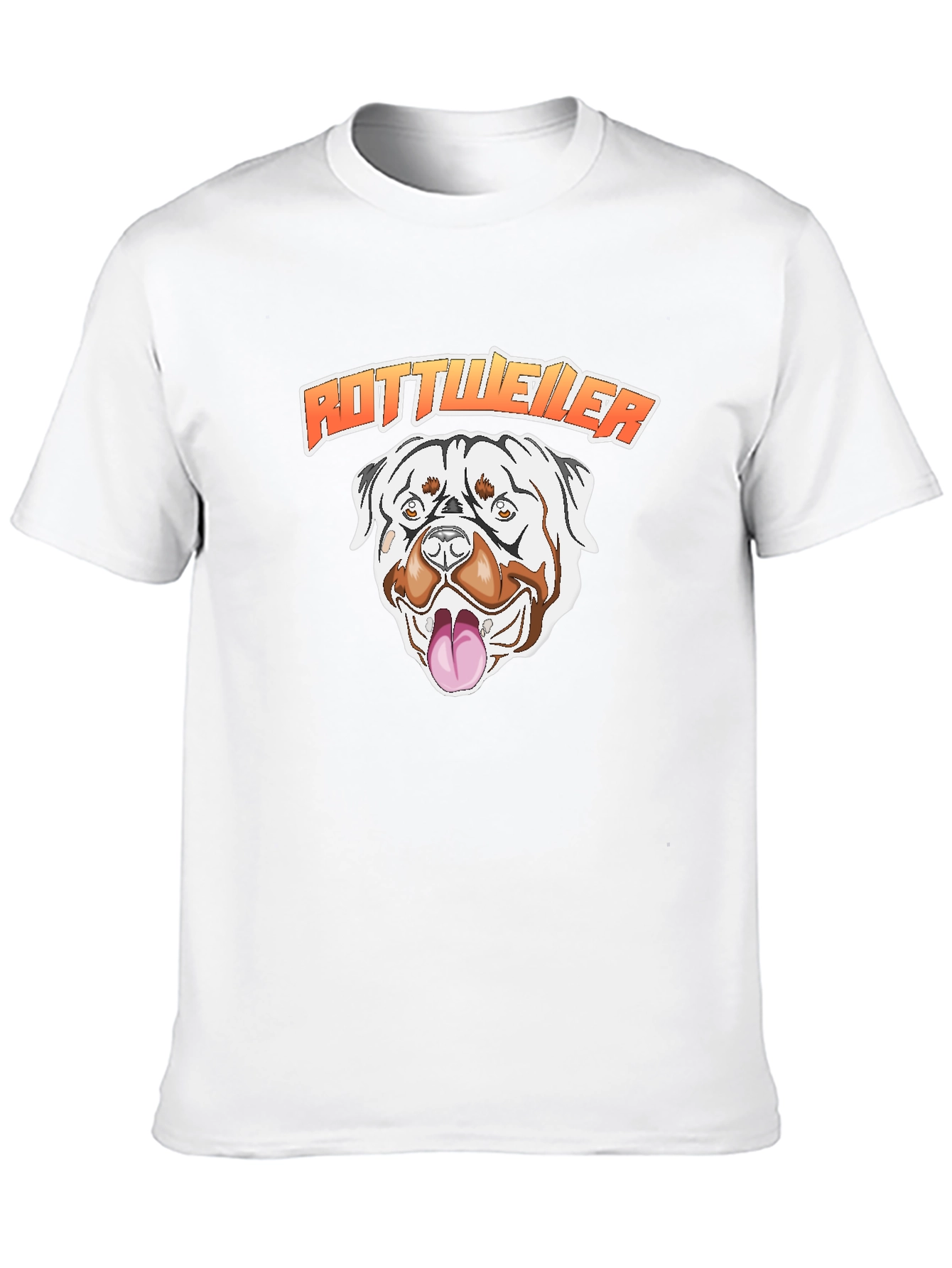 Rottweiler Dog Graphic T-Shirt - Black