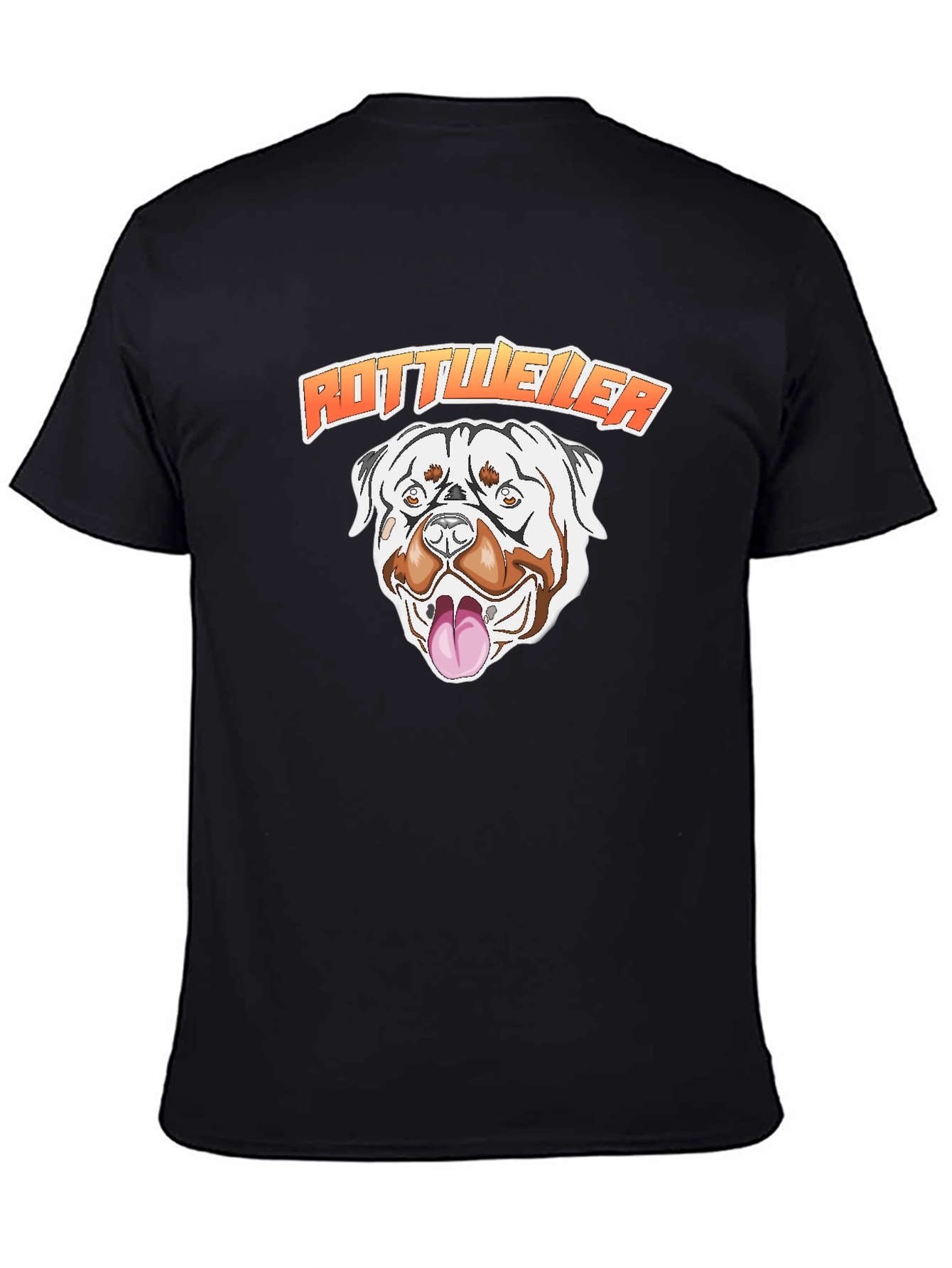 Rottweiler Dog Graphic T-Shirt - Black