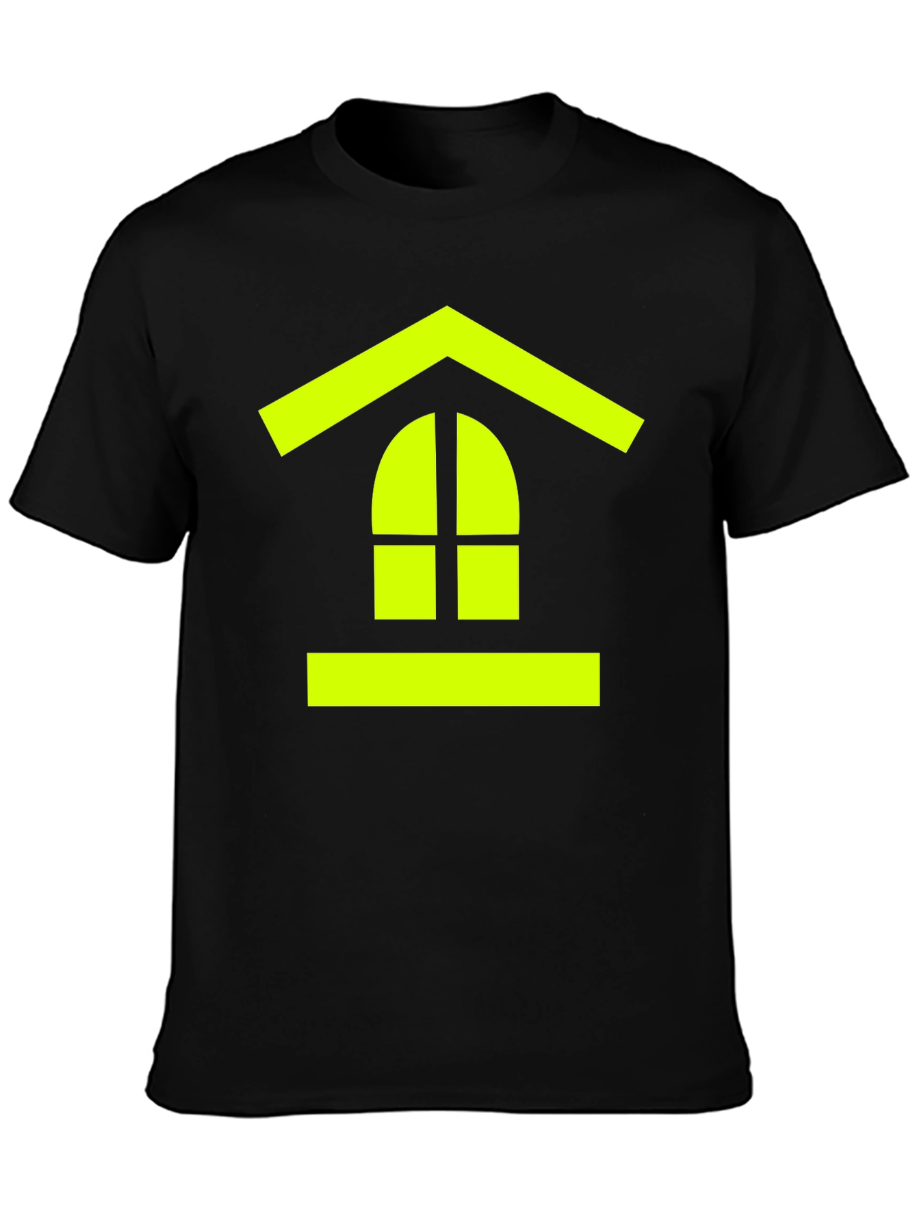 Abstract Window Tee - Modern Black T-Shirt