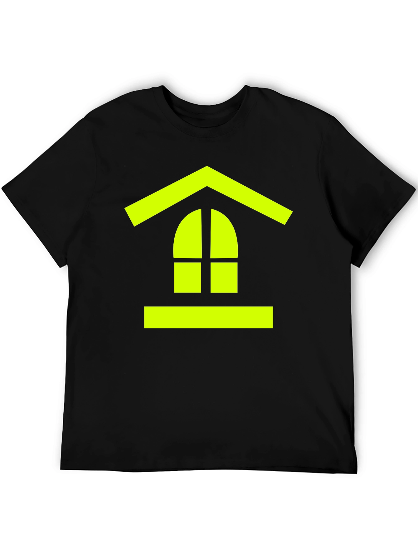 Abstract Window Tee - Modern Black T-Shirt