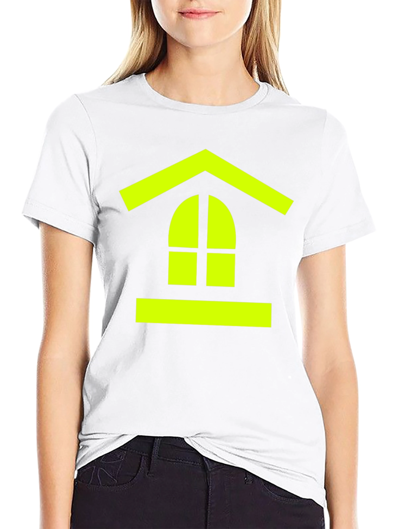 Abstract Window Tee - Modern Black T-Shirt