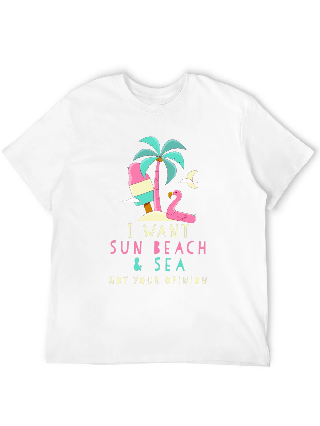 I Want Sun Beach & Sea Graphic T-Shirt