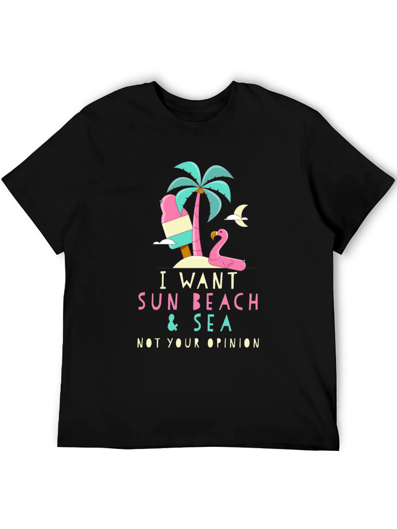 I Want Sun Beach & Sea Graphic T-Shirt