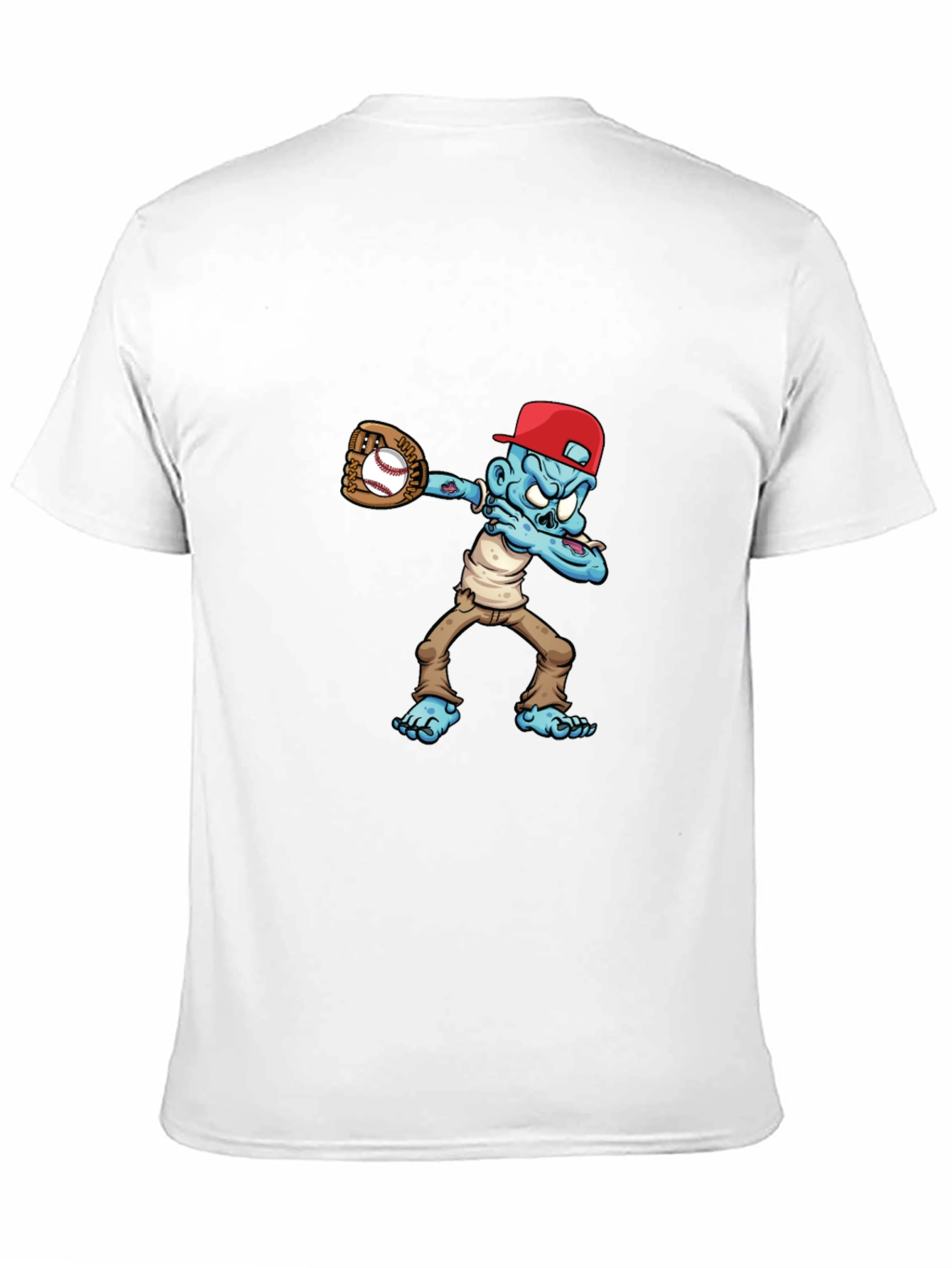 Zombie Baseball Player Graphic T-Shirt