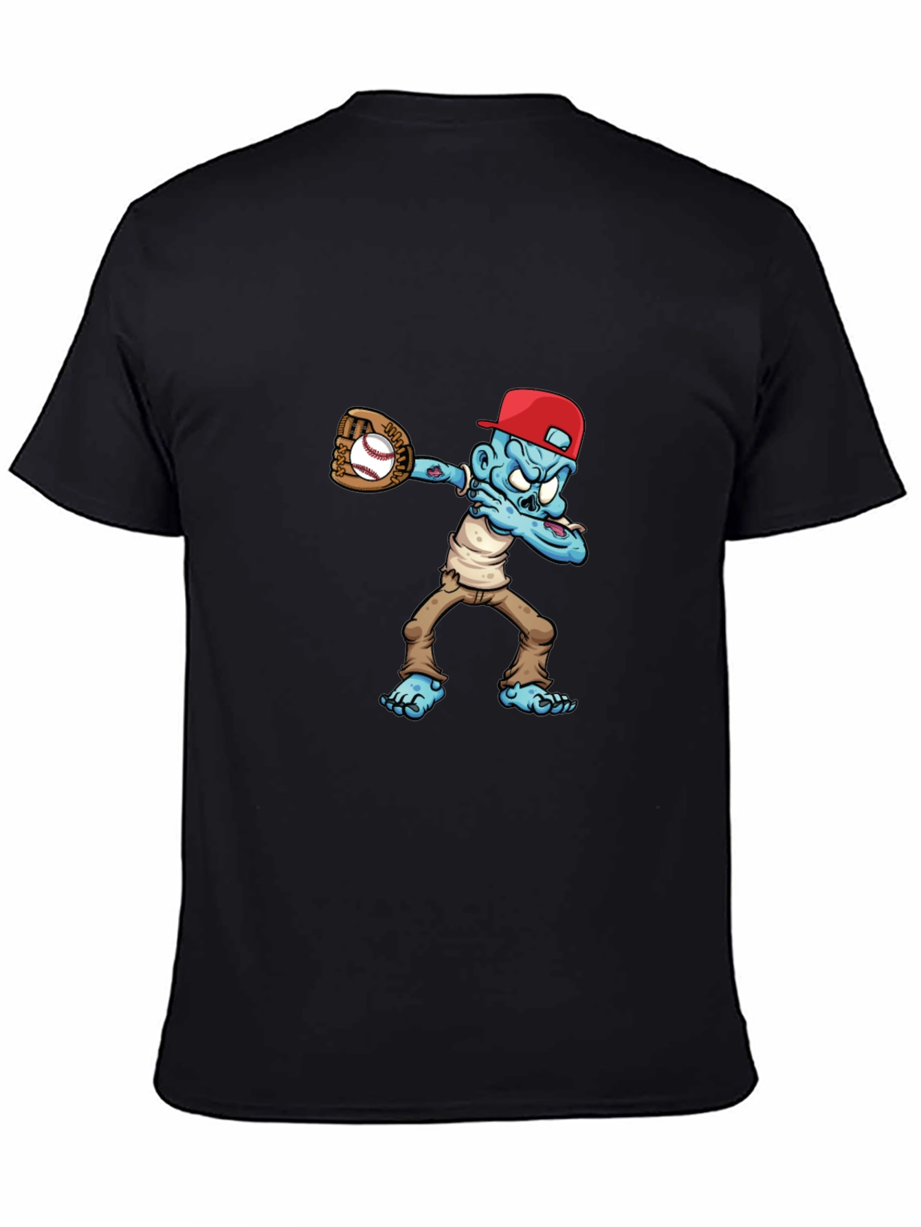 Zombie Baseball Player Graphic T-Shirt