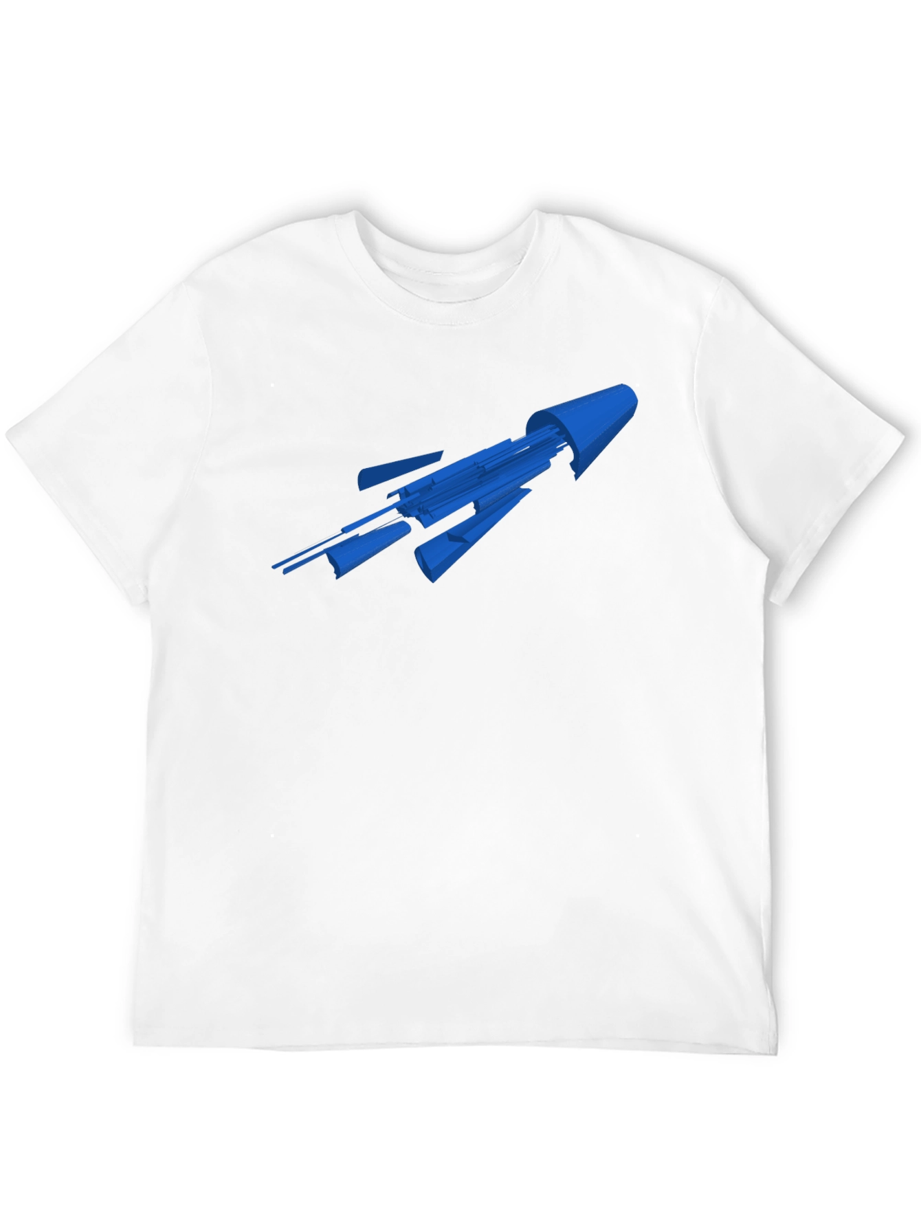 Sci-Fi Spaceship Graphic Tee - Black
