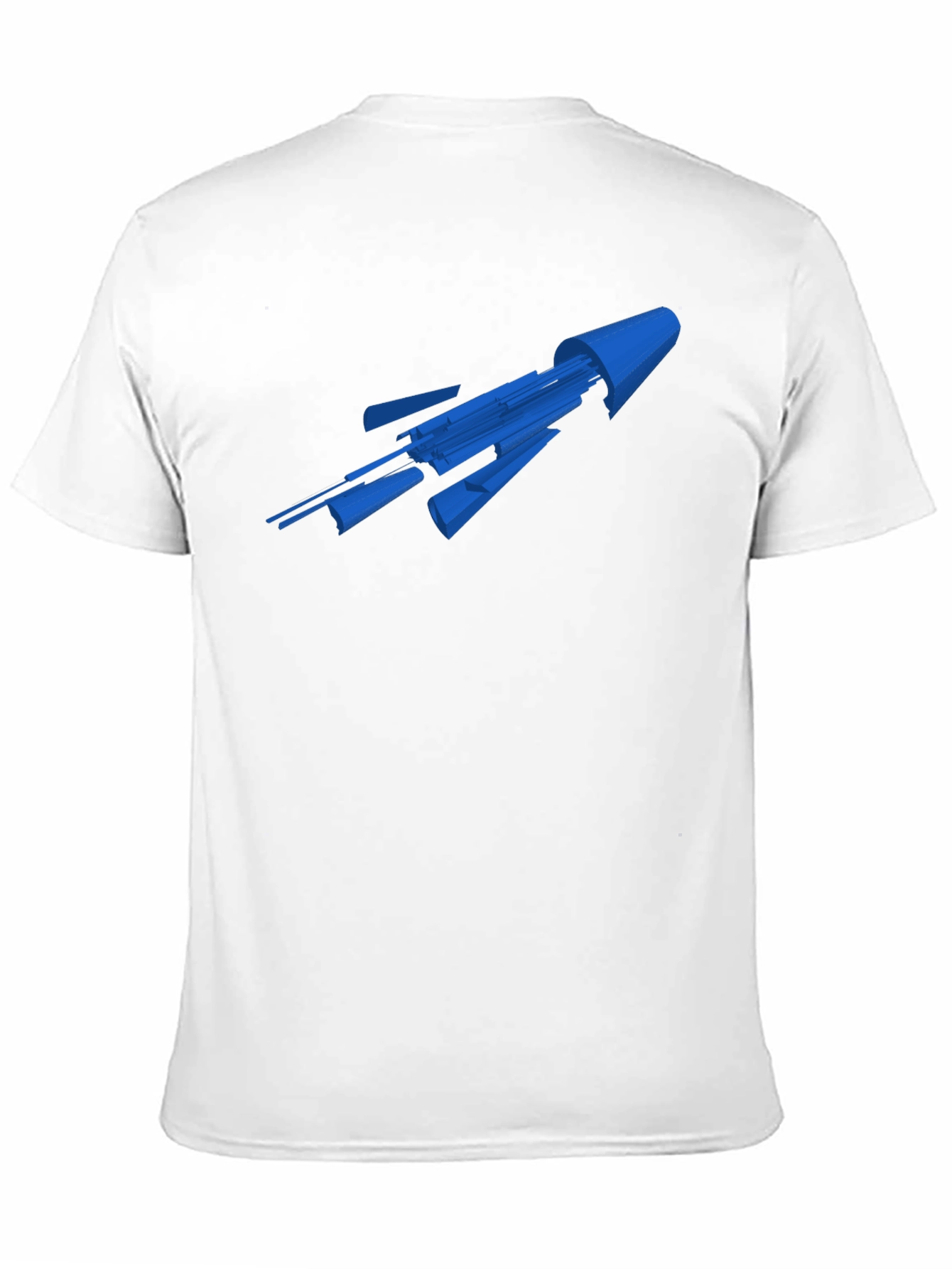 Sci-Fi Spaceship Graphic Tee - Black