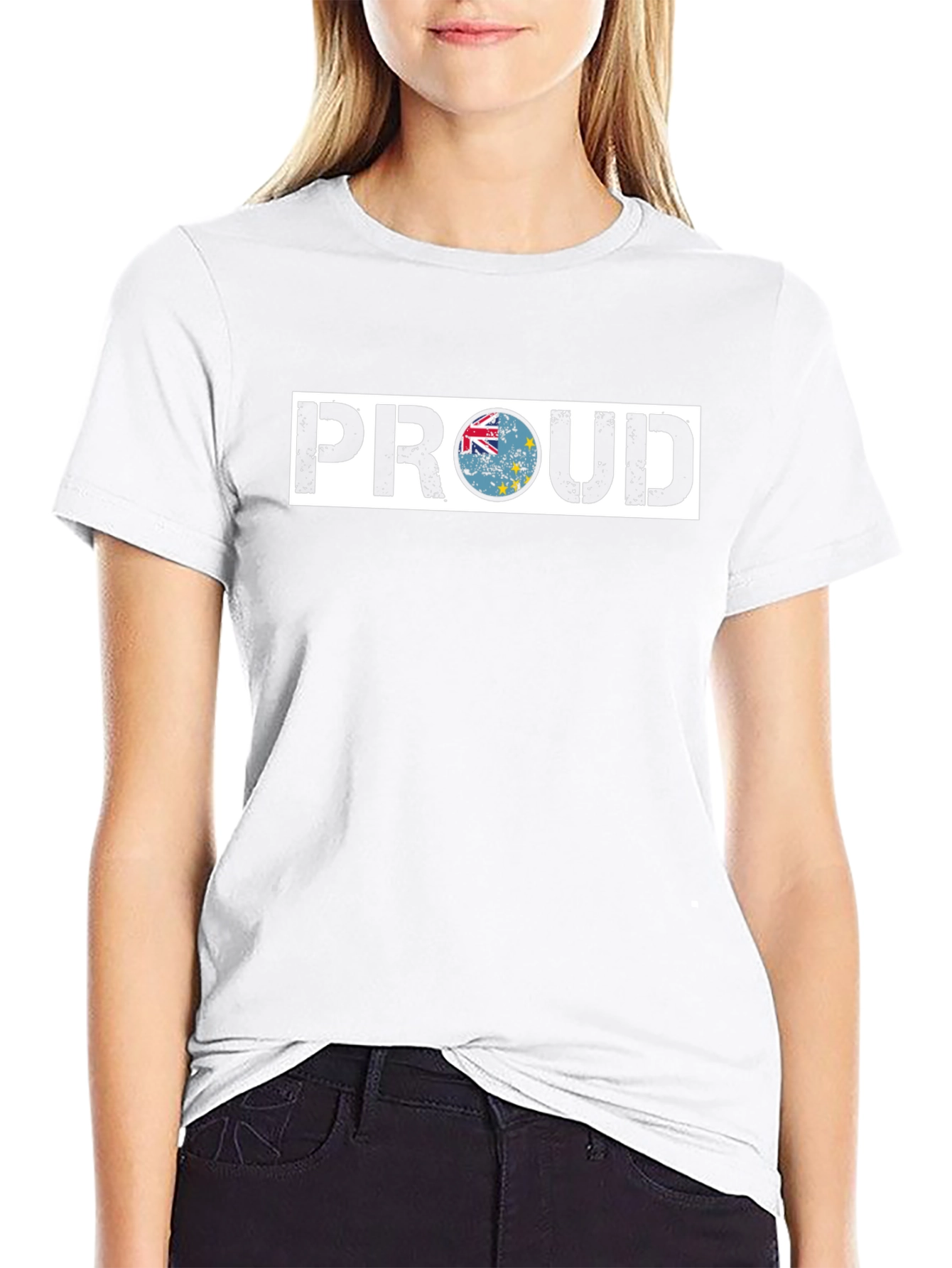 Tuvalu Proud T-Shirt - Black Crew Neck Tee