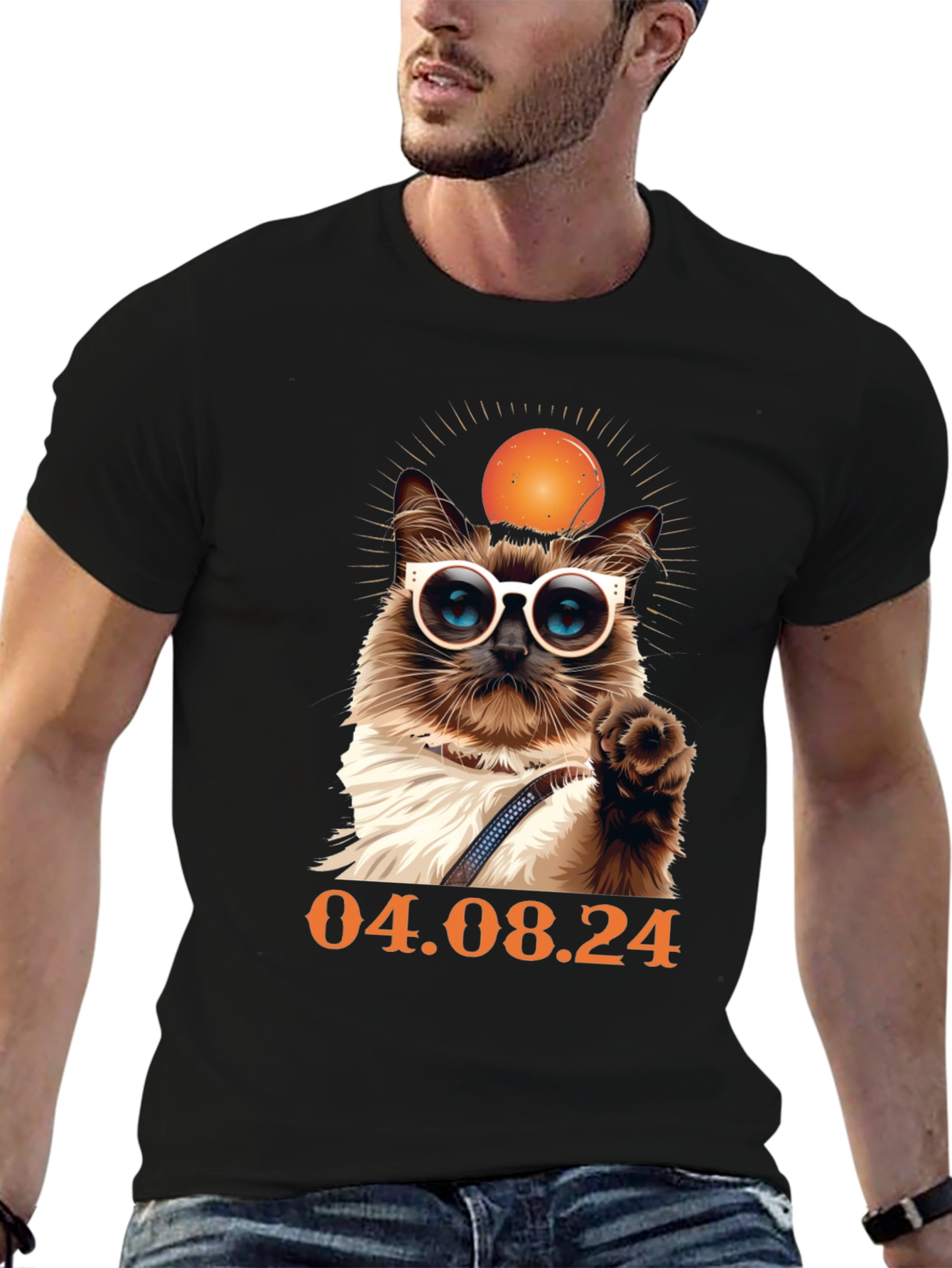 Cool Cat in Sunglasses T-Shirt - April 8 2024