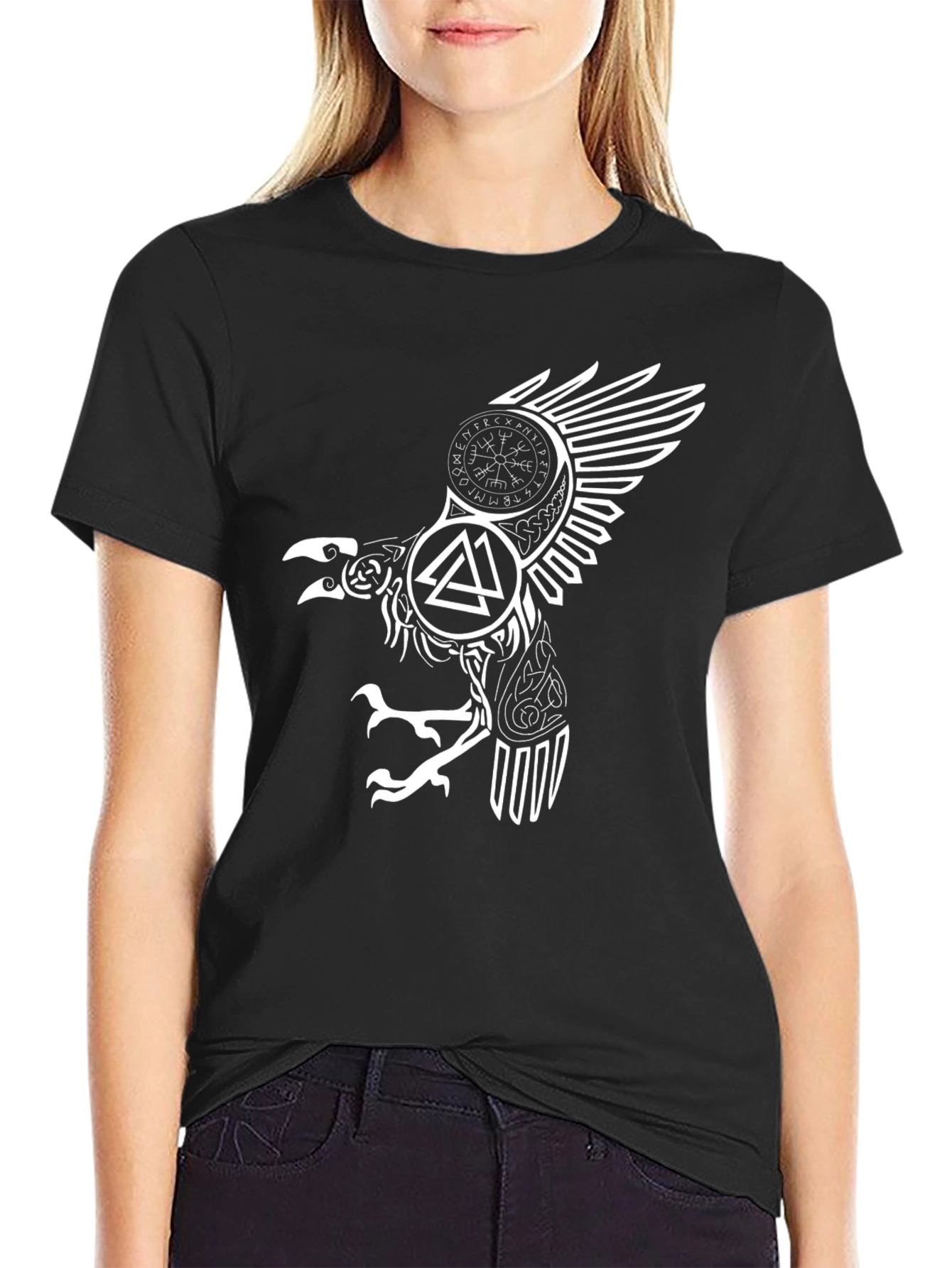 Viking Raven T-Shirt - Norse Mythology Tee