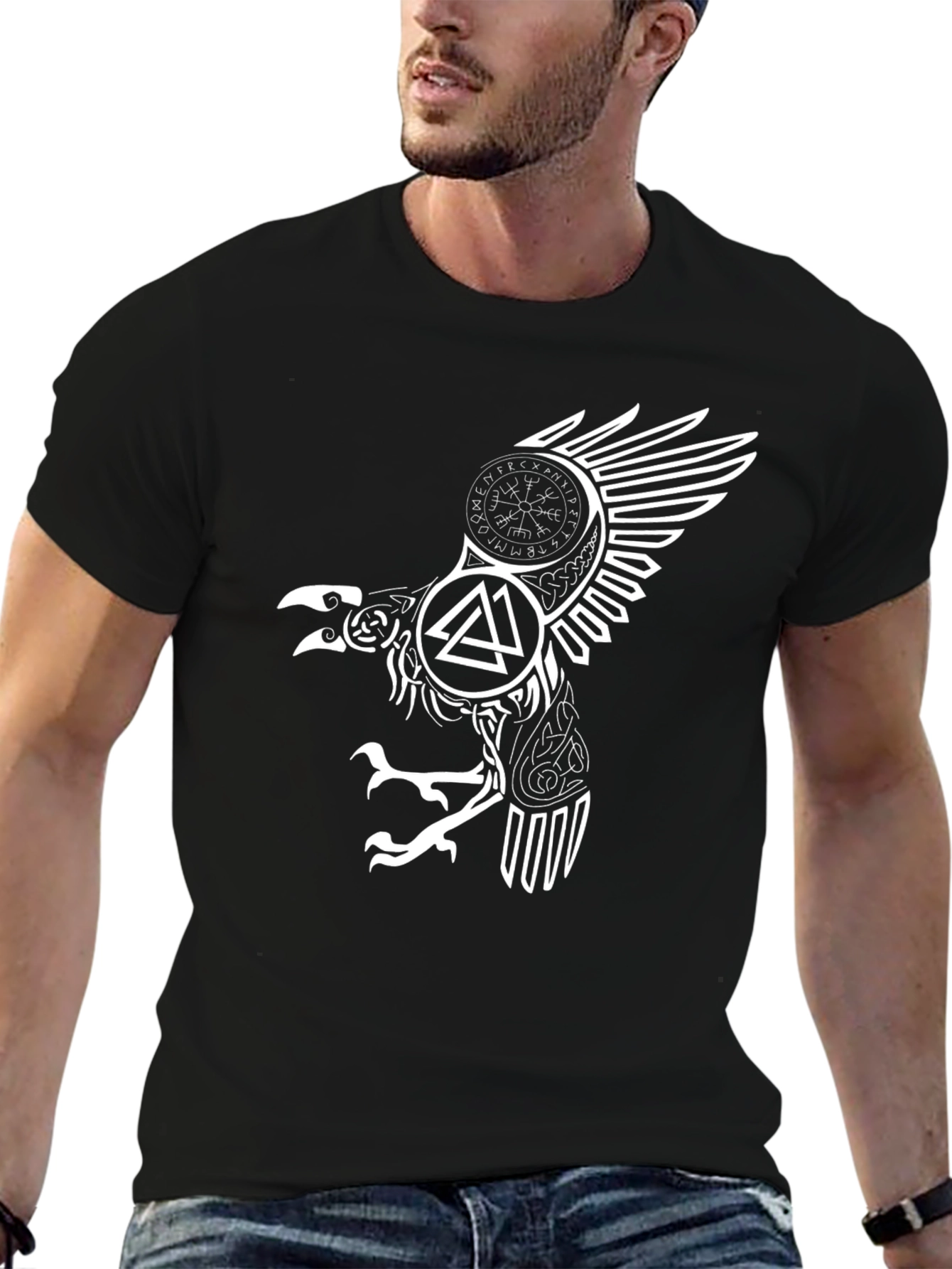 Viking Raven T-Shirt - Norse Mythology Tee
