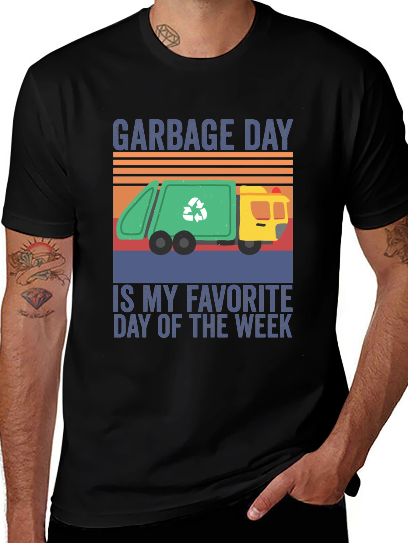 Garbage Day T-Shirt - Recycle Truck Tee
