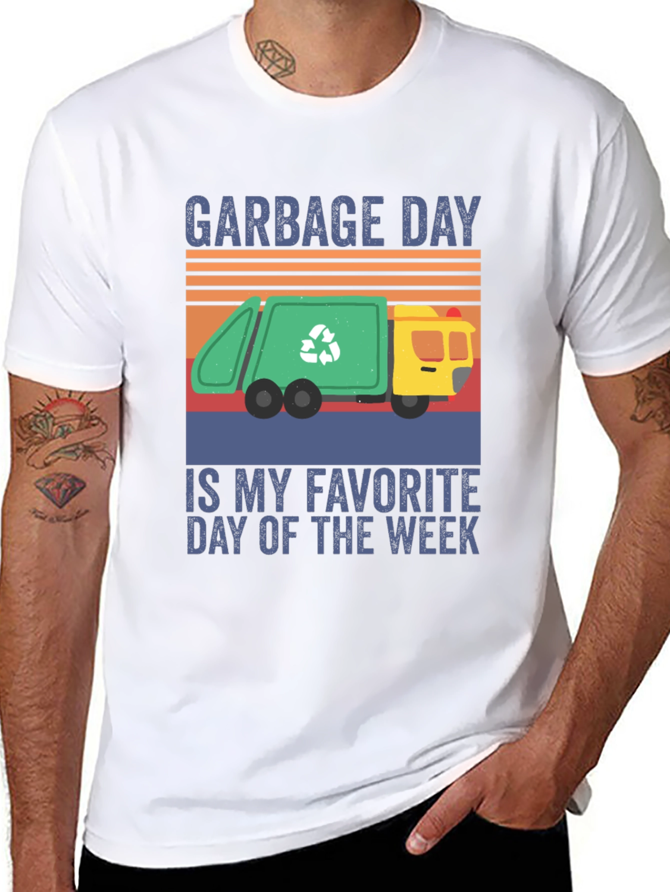 Garbage Day T-Shirt - Recycle Truck Tee