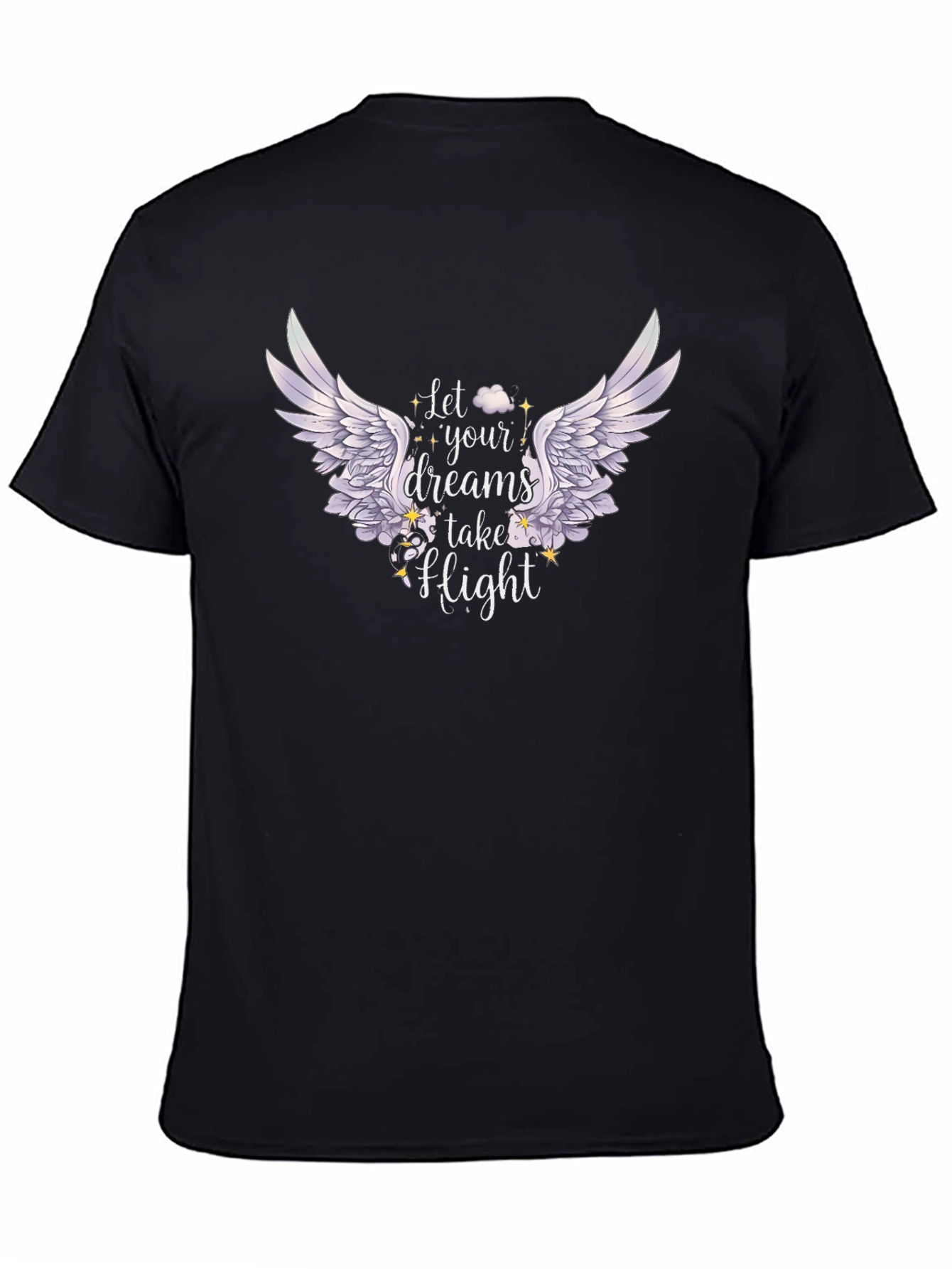Dream Flight Black Graphic T-Shirt