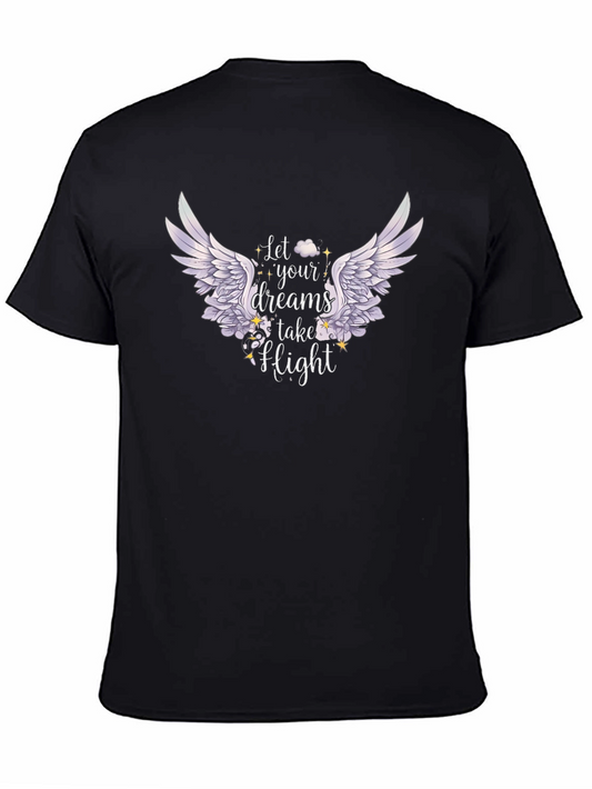 Dream Flight Black Graphic T-Shirt
