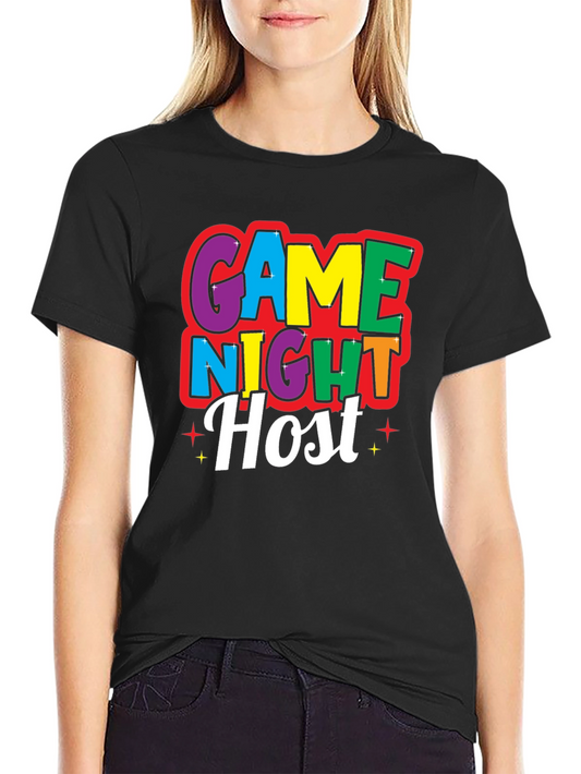 Game Night Host Black T-Shirt