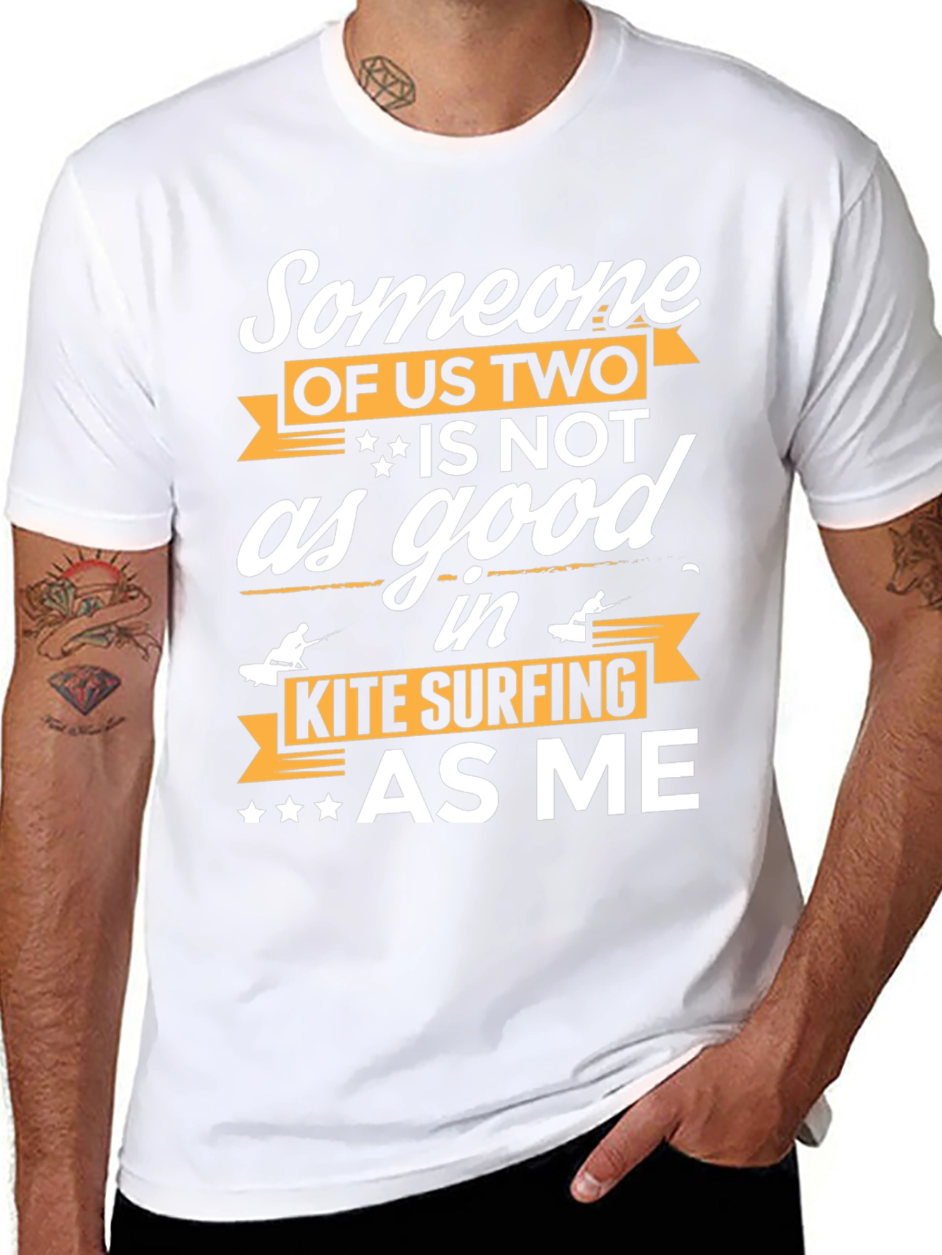 Kite Surfing T-Shirt - Someone of Us Two