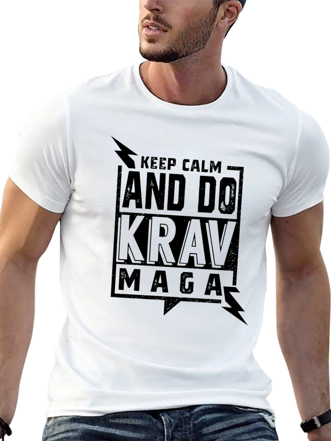 Keep Calm and Do Krav Maga Black T-Shirt