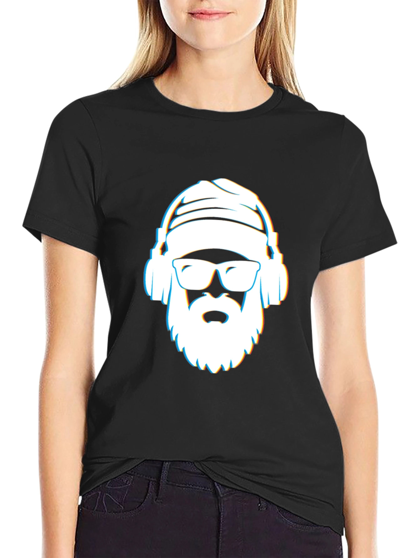 Cool Dude Graphic T-Shirt - Black Cotton Blend