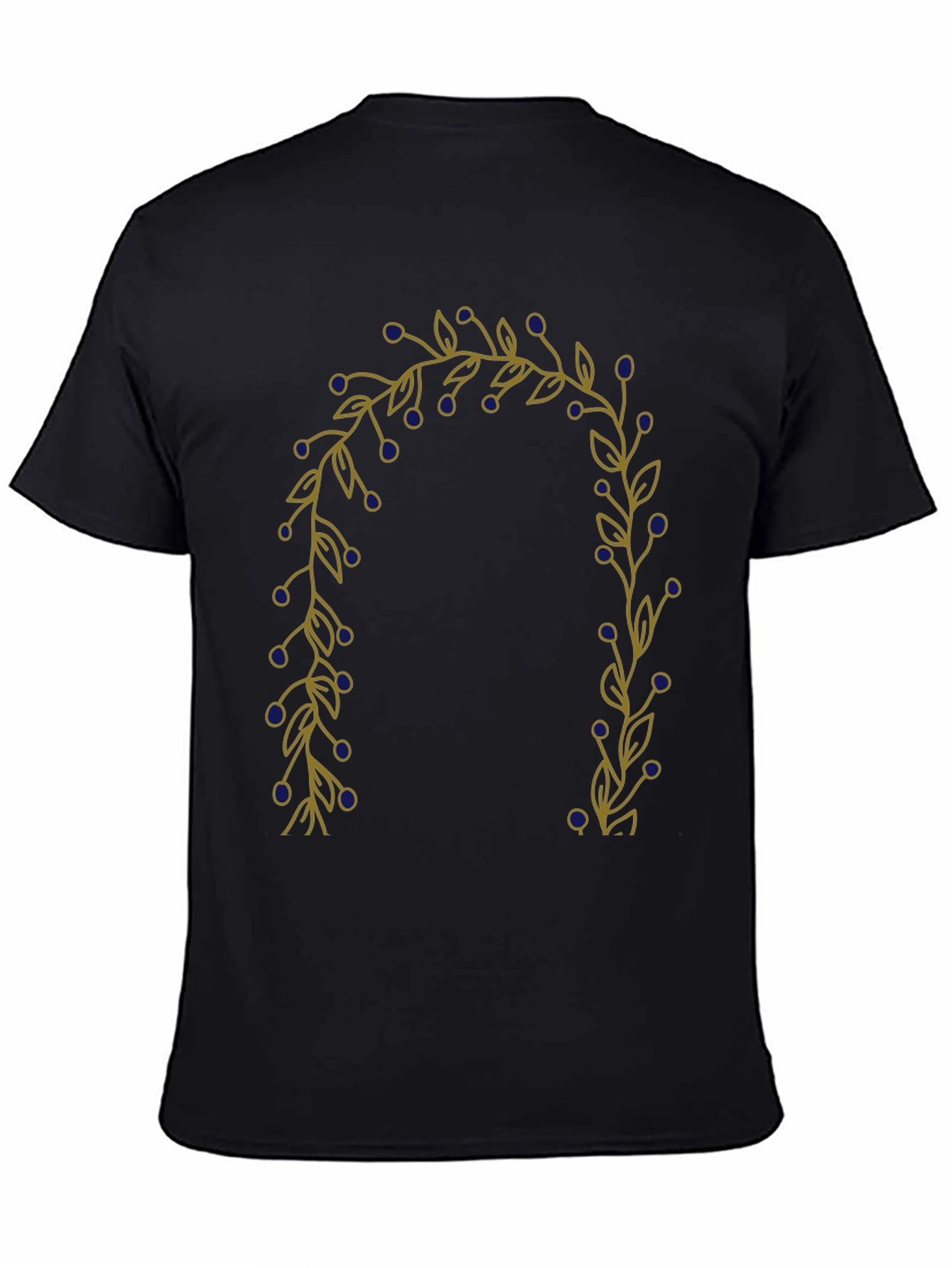 Berry Branch Graphic Black T-Shirt