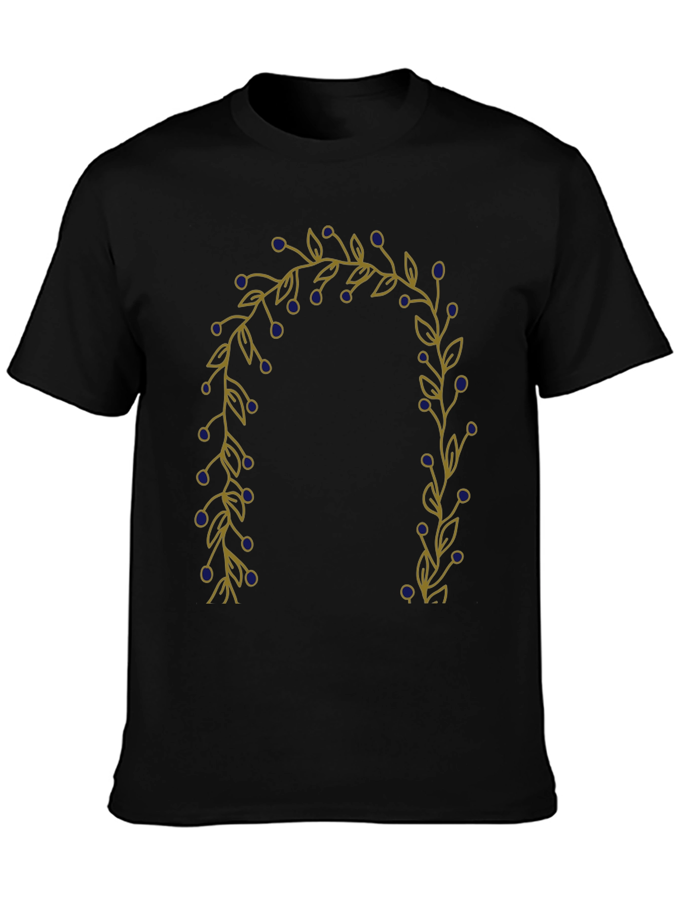 Berry Branch Graphic Black T-Shirt