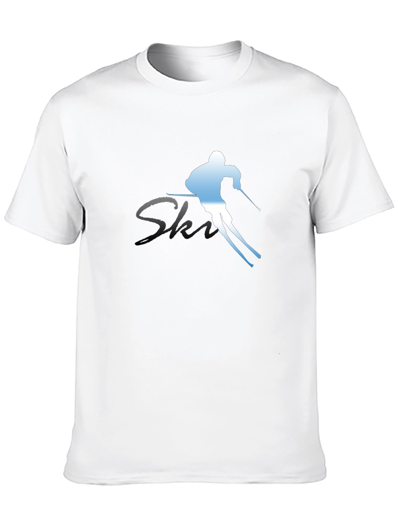 Ski Graphic Tee - Black Cotton Blend