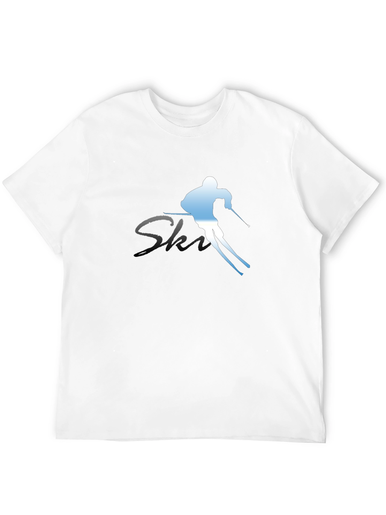 Ski Graphic Tee - Black Cotton Blend