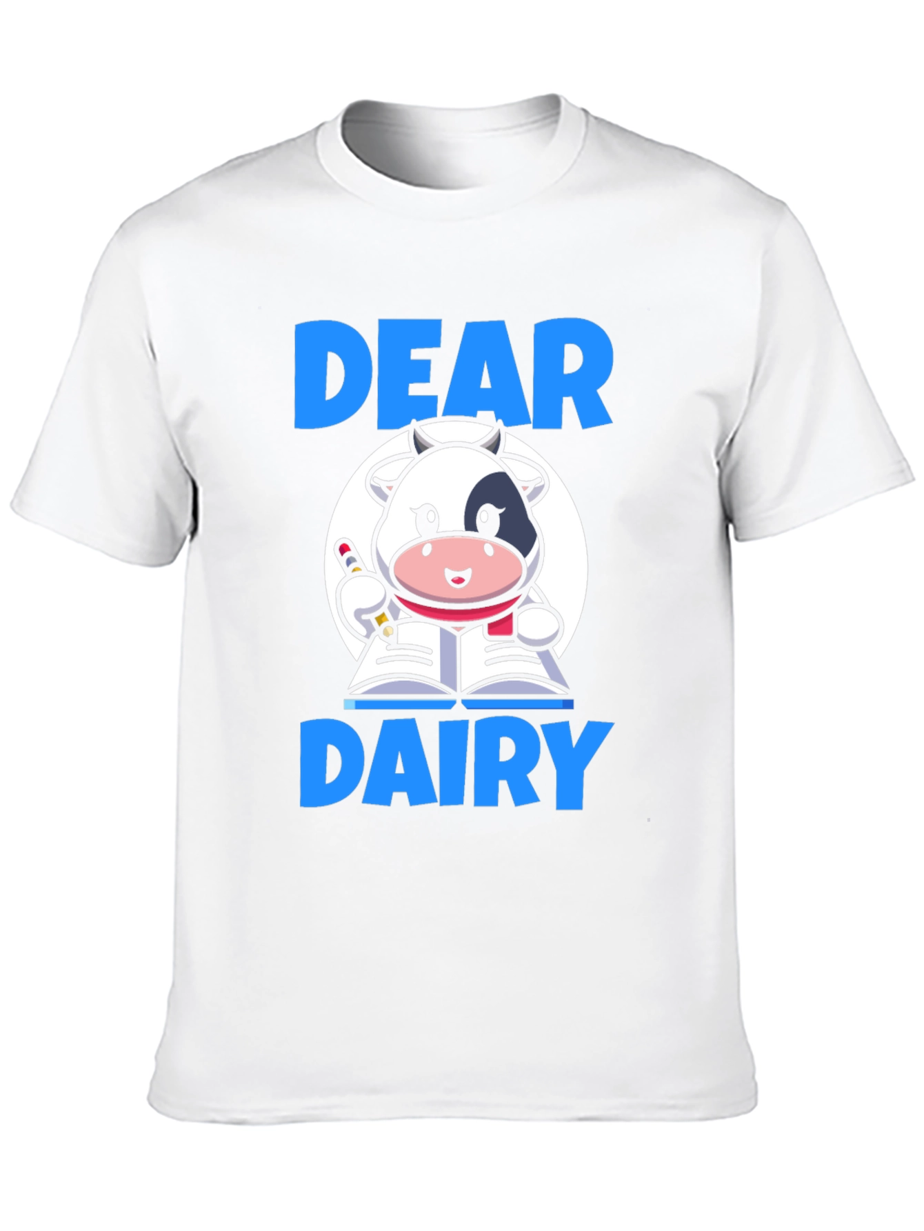 Dear Dairy T-Shirt - Cute Cow Design
