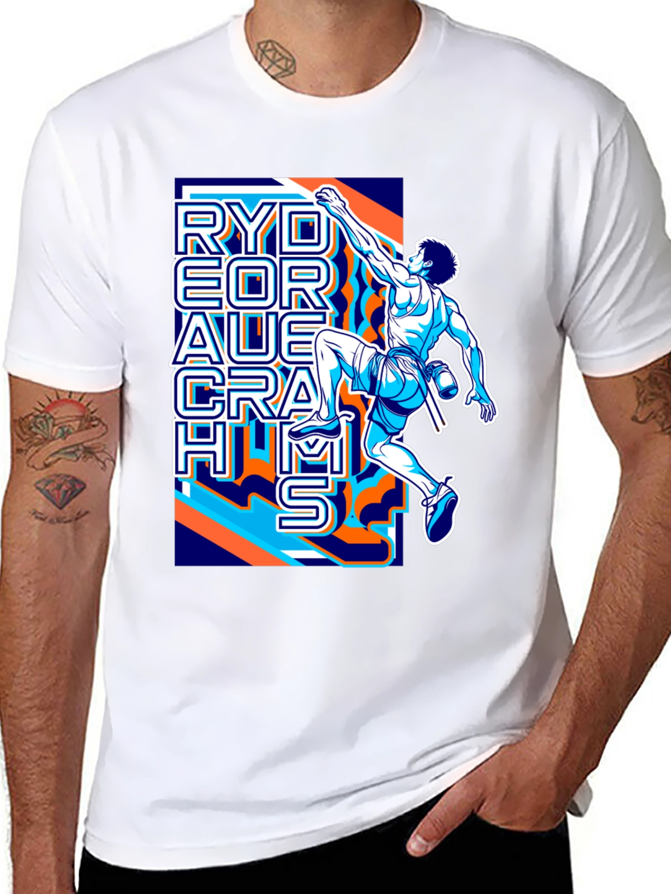 Rock Climbing T-Shirt - Rydeor Auerach Hms Design