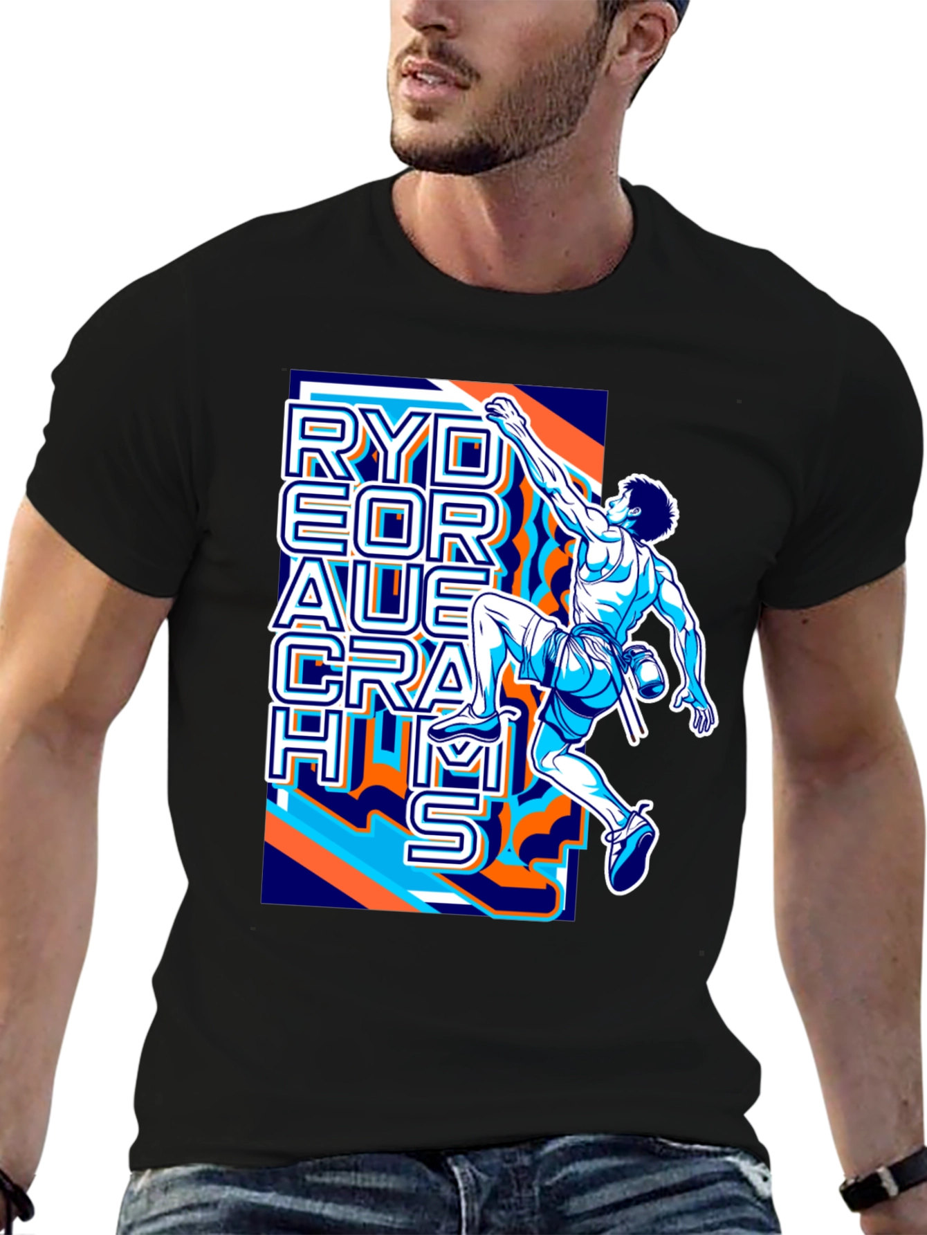 Rock Climbing T-Shirt - Rydeor Auerach Hms Design