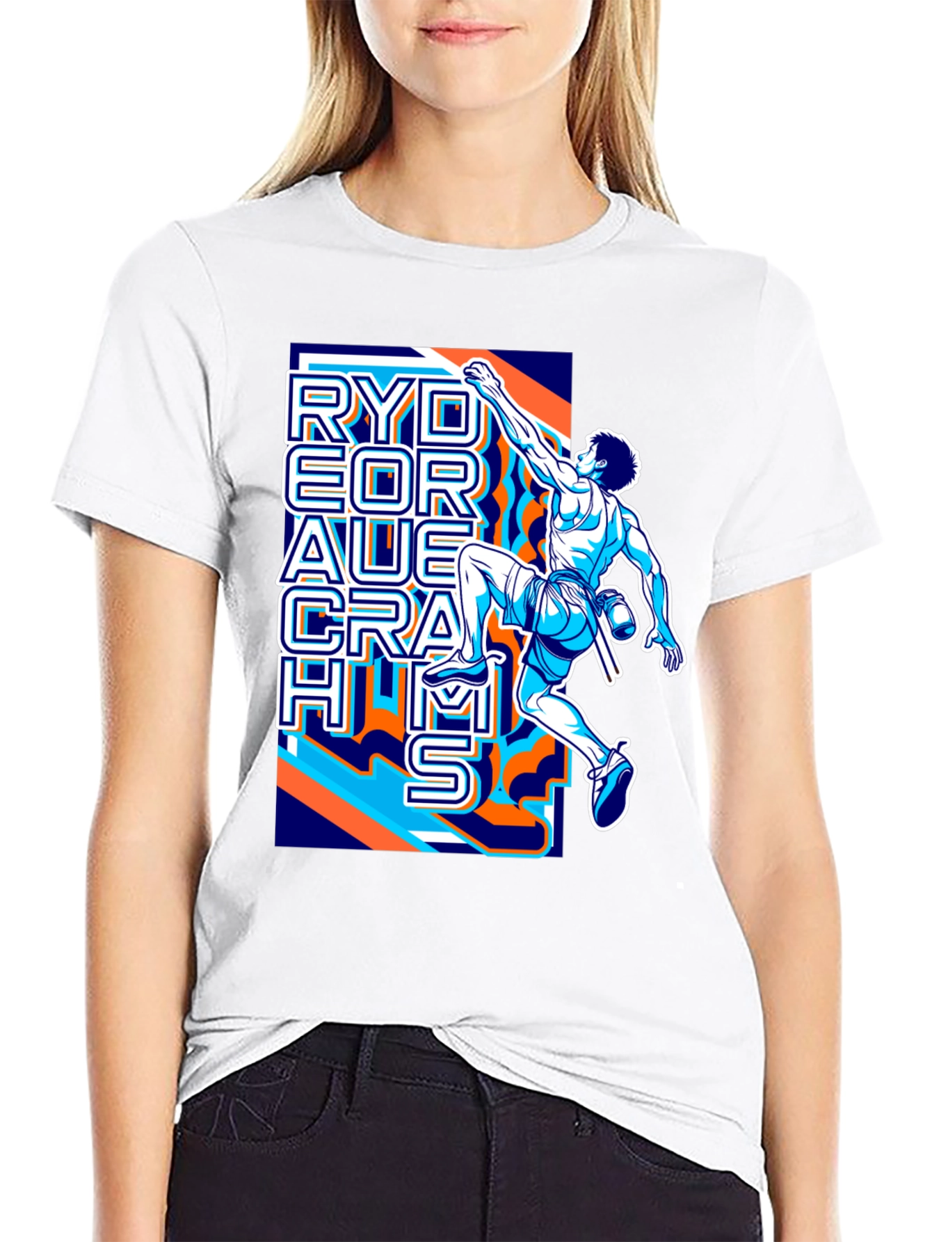 Rock Climbing T-Shirt - Rydeor Auerach Hms Design