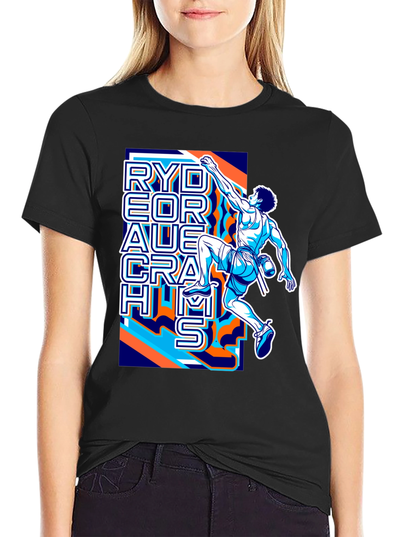 Rock Climbing T-Shirt - Rydeor Auerach Hms Design