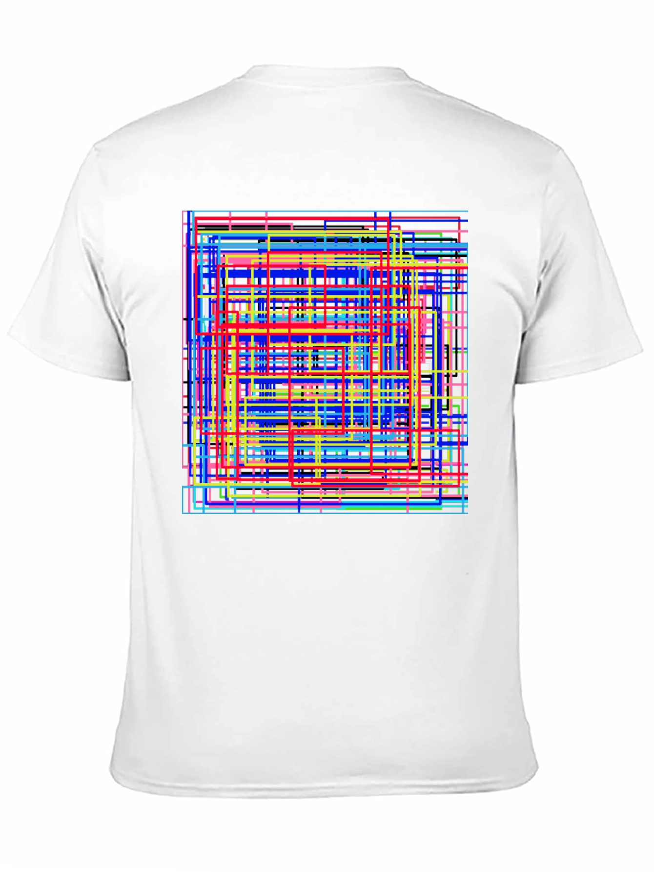 Abstract Geometric Lines Graphic T-Shirt