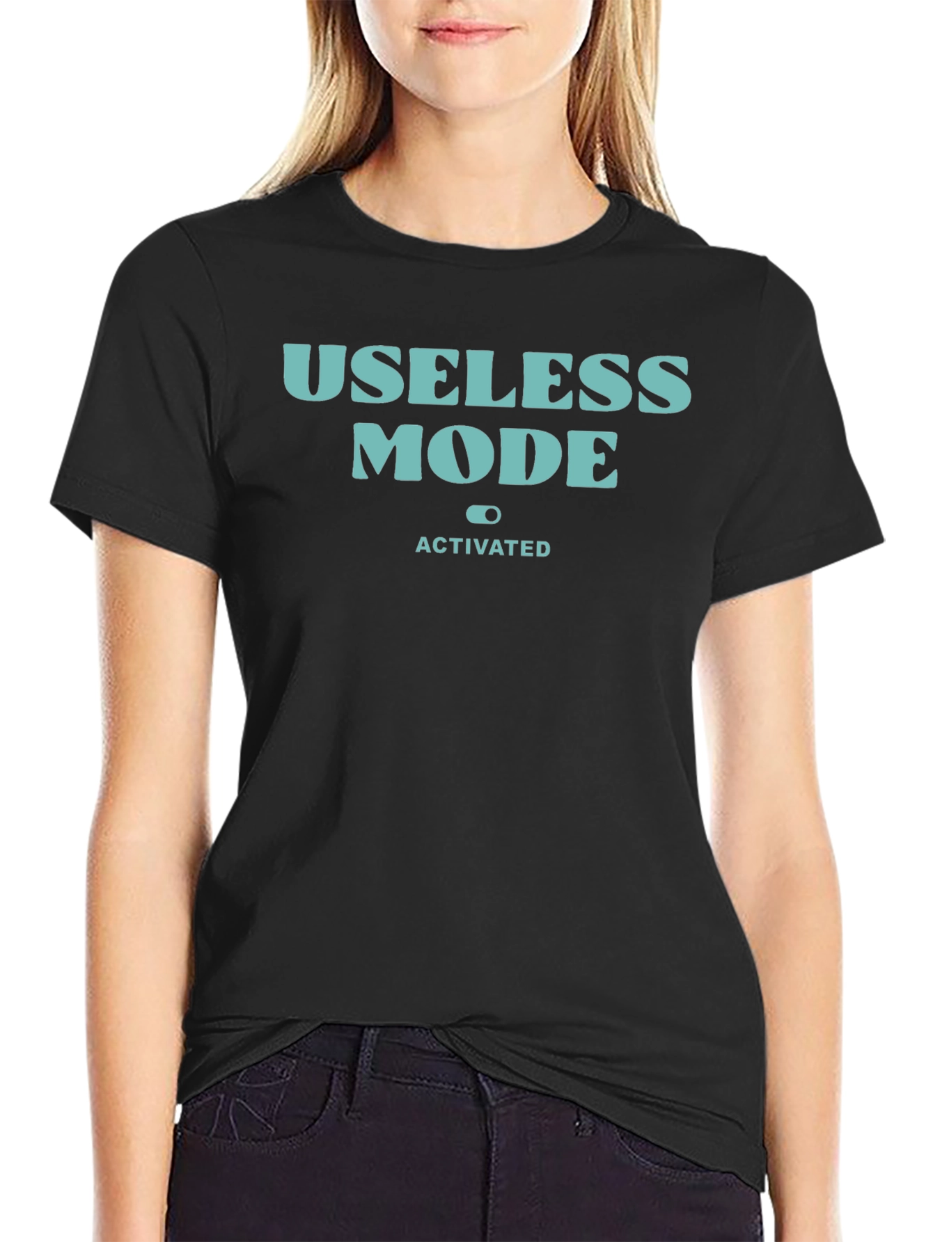 Useless Mode Activated Funny Graphic T-Shirt