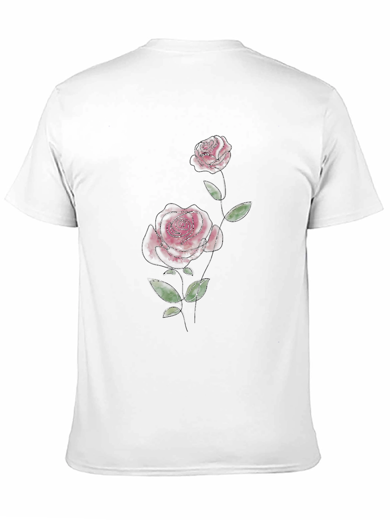 Black Rose Graphic Tee - Stylish Mens T-Shirt
