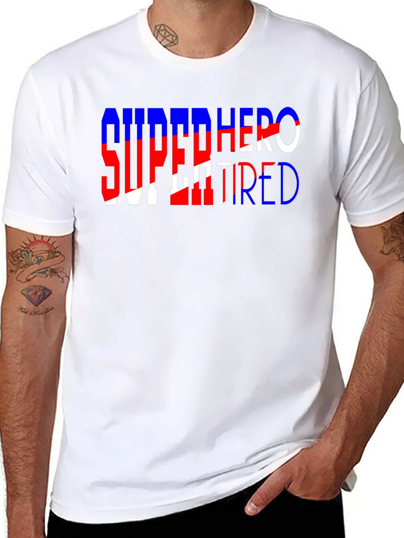 Superhero Retired Graphic Tee - Black